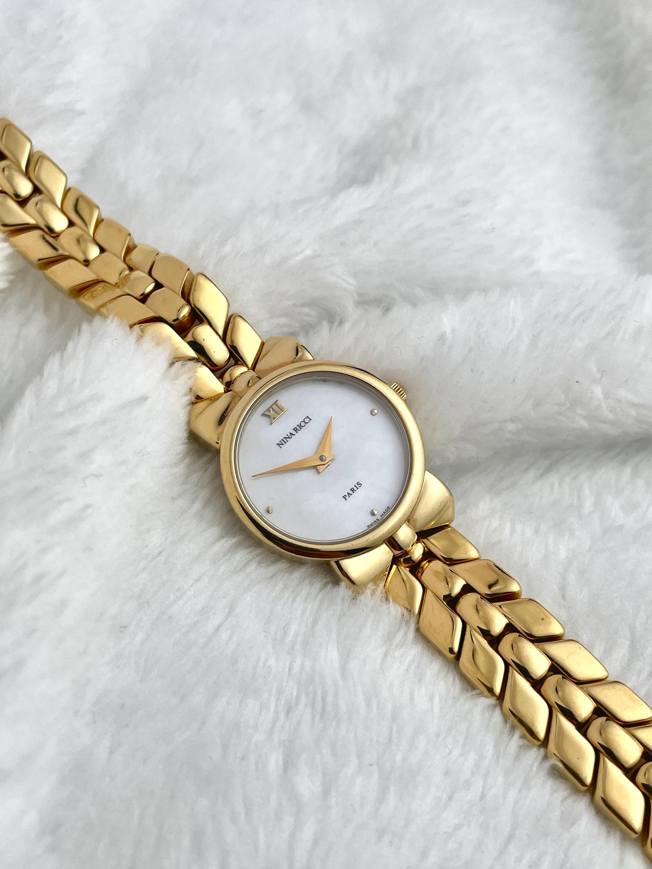 Nina Ricci D954 Gold Tone Ribbon