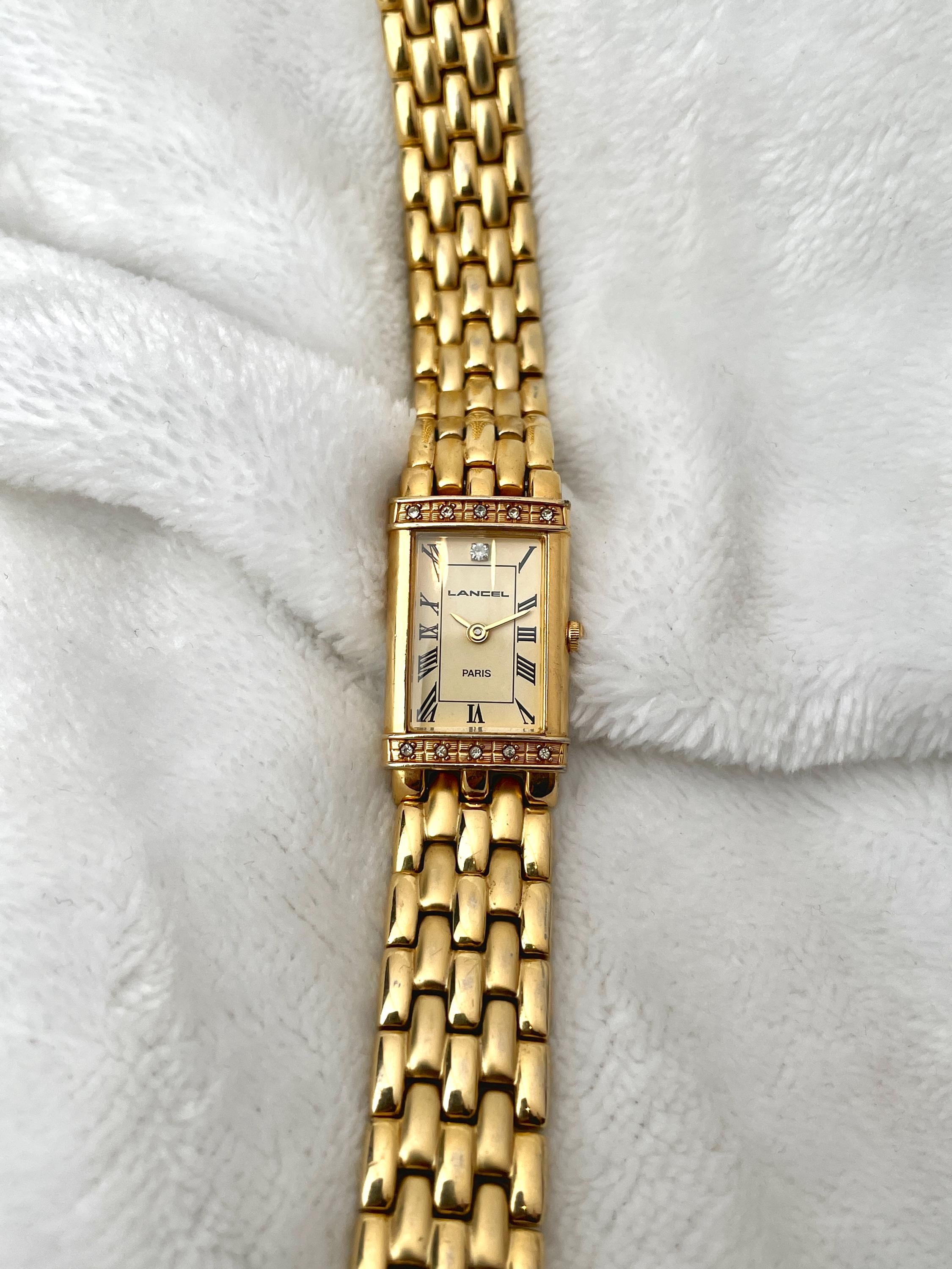 Lancel Tank Paris Gold with Diamond