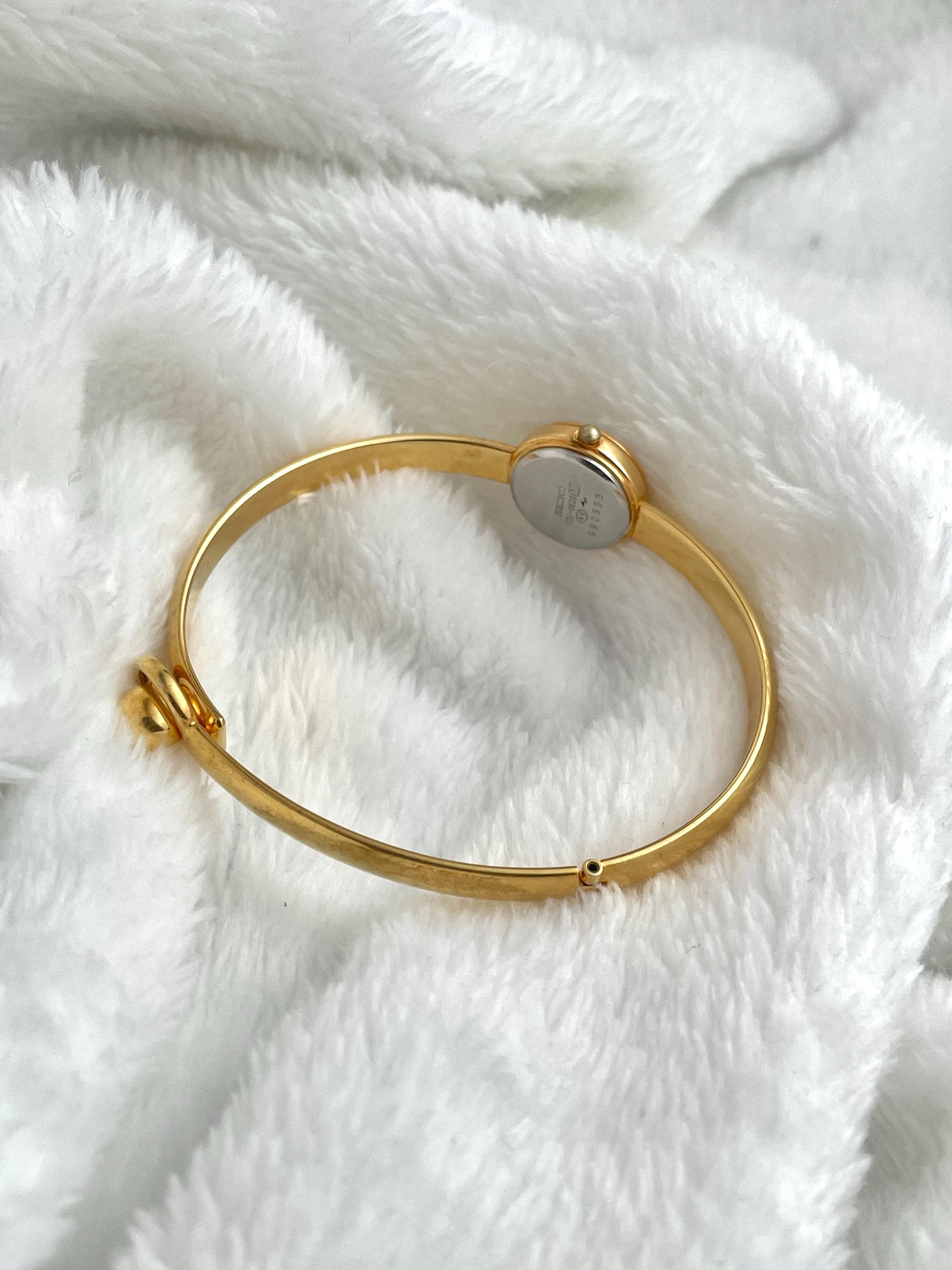 Seiko Bangle Roman Index Gold Tone