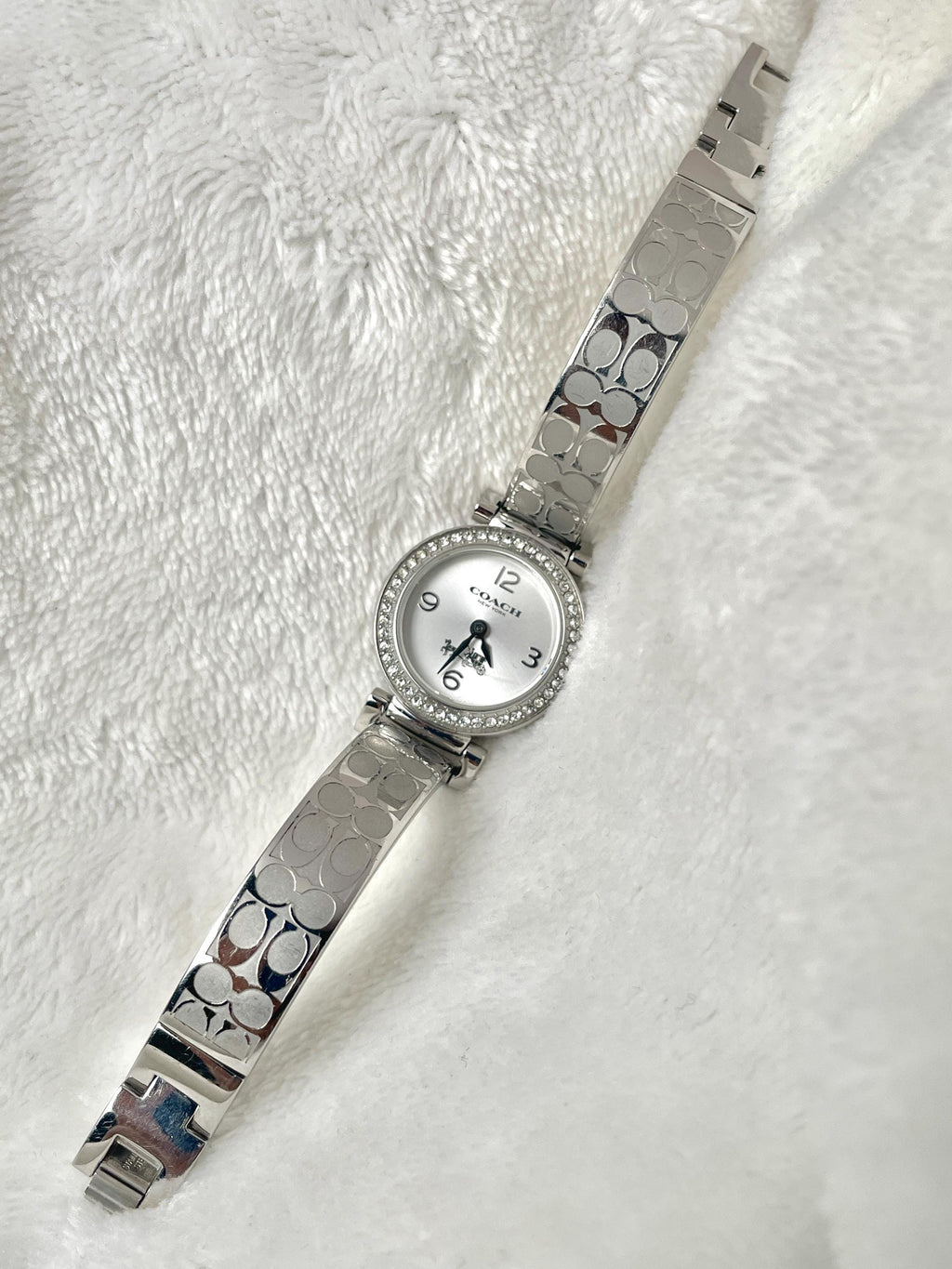 Coach Semi Bangle Diamond Bezel