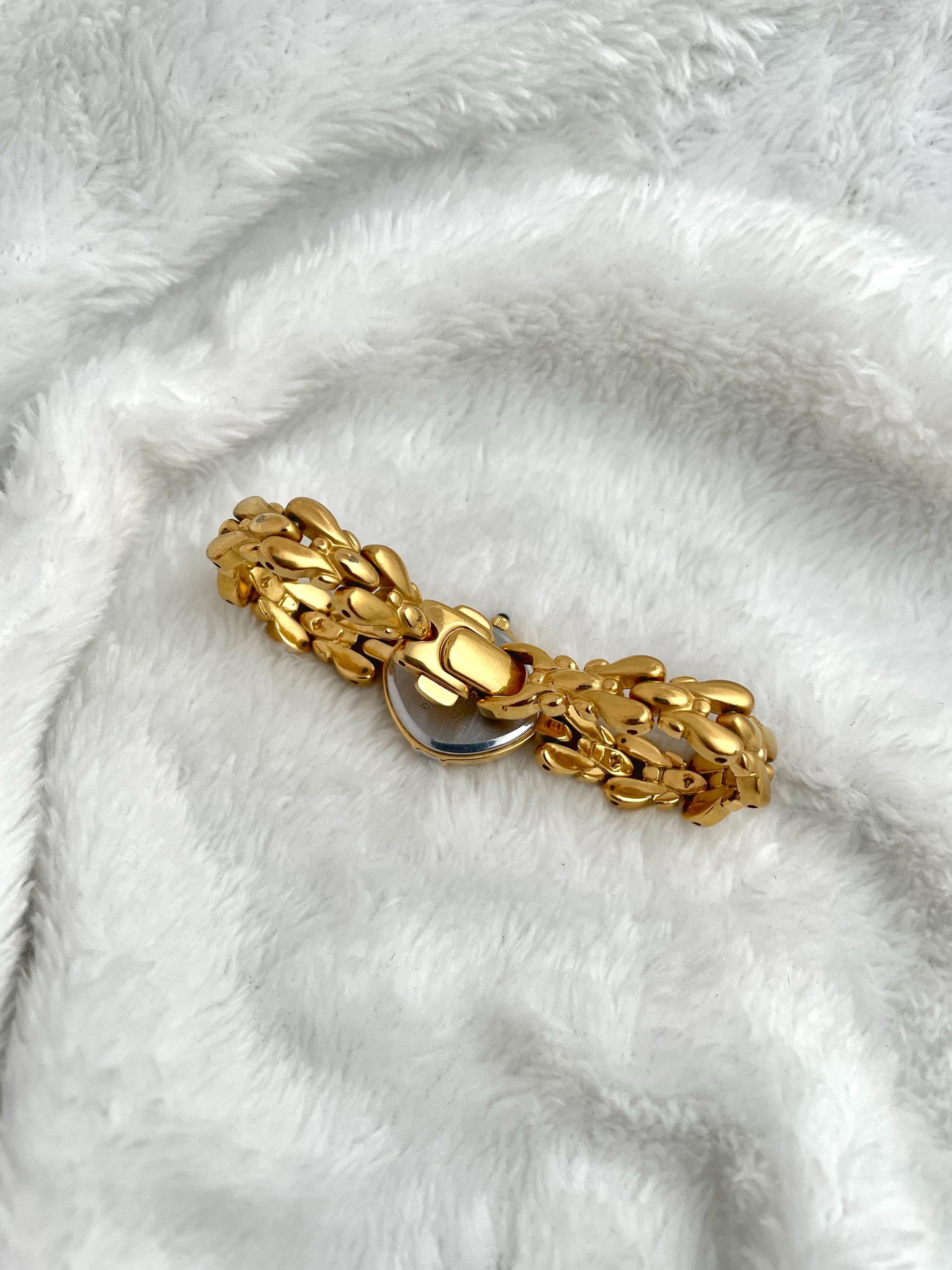 Seiko Ruby Gemstones Dainty Gold Tone
