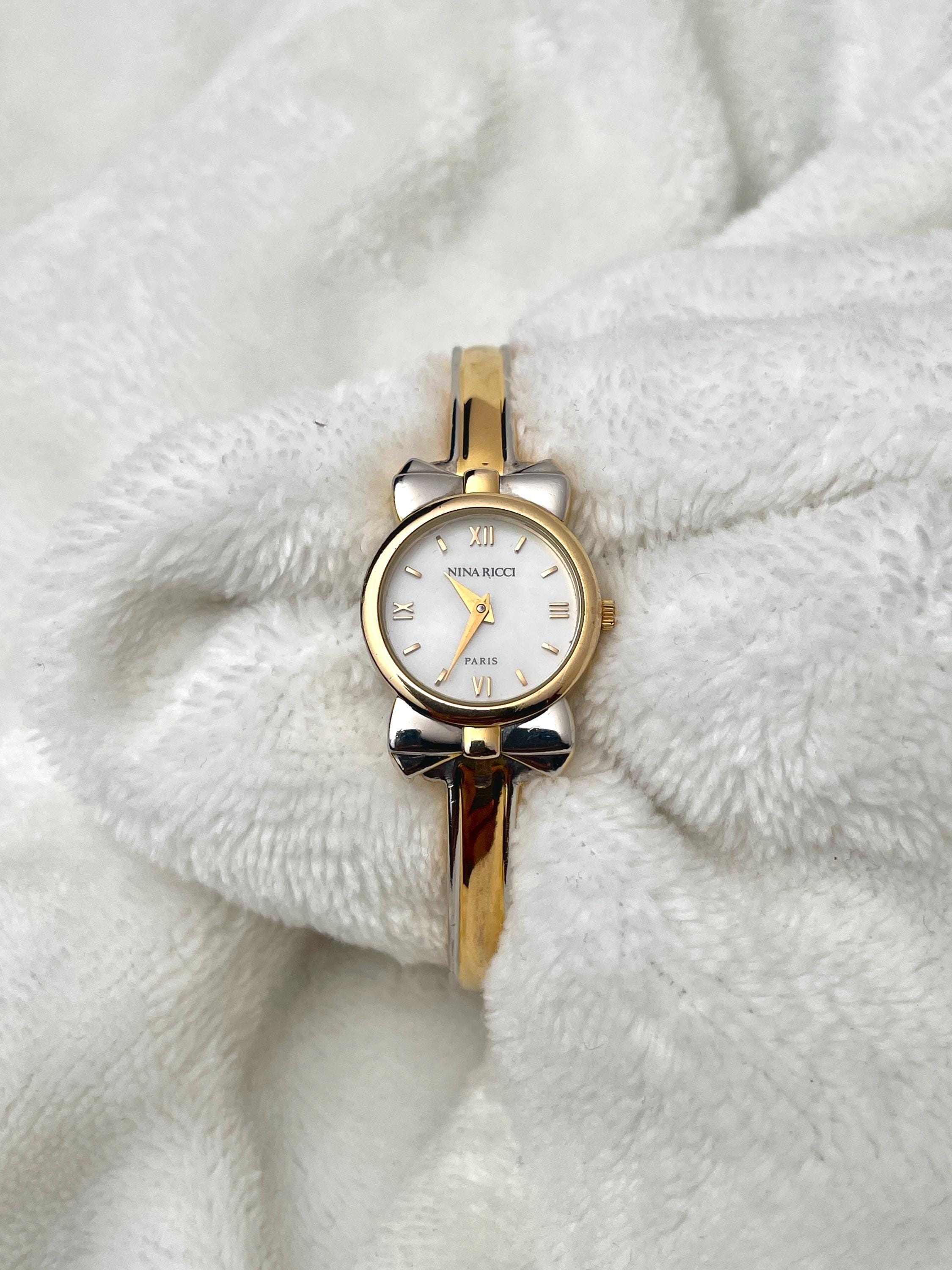 Nina Ricci Semi Bangle Two-tone Ribbon