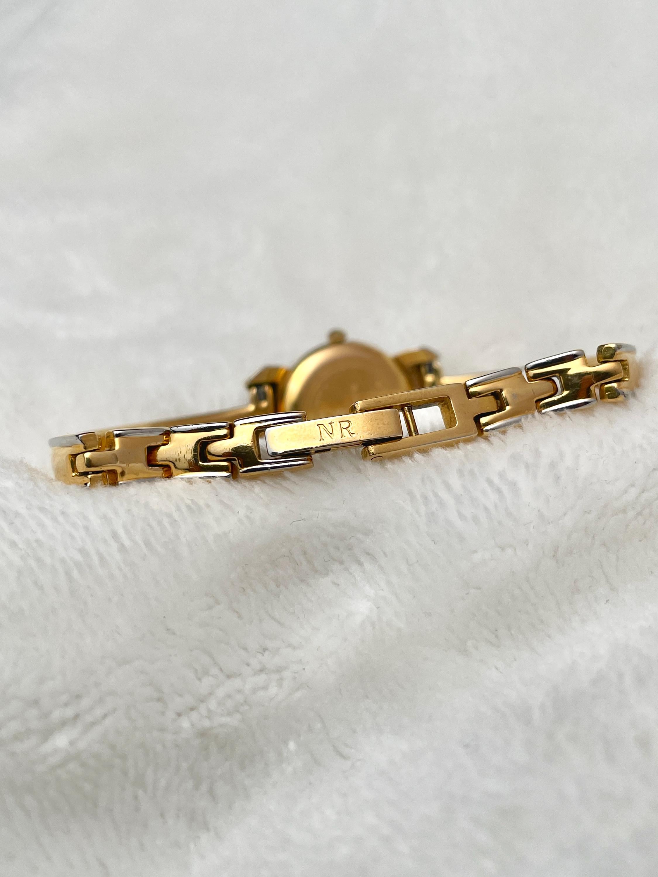 Nina Ricci Semi Bangle Two-tone Ribbon
