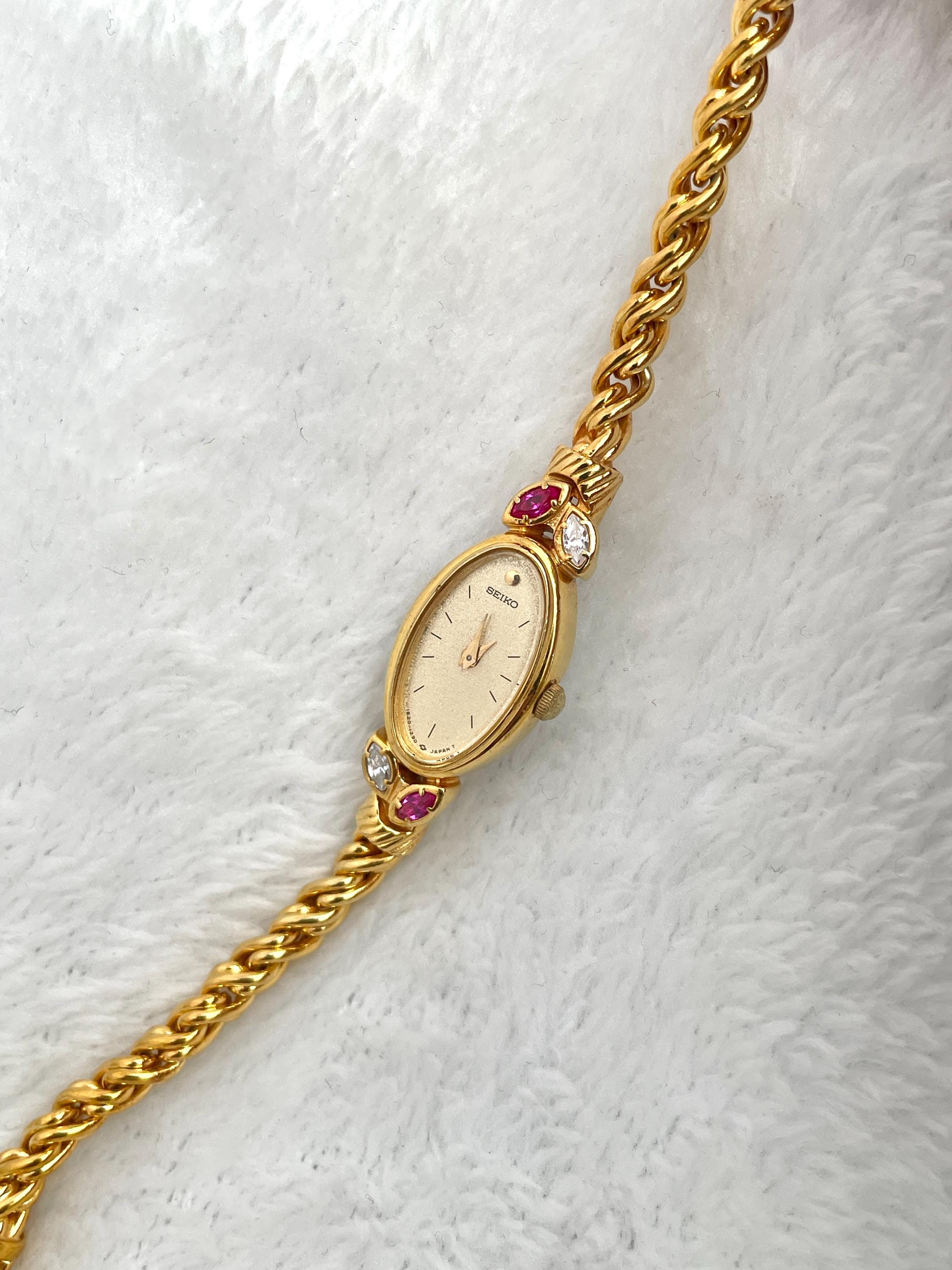 Seiko Oval Rope Rubies and Diamond