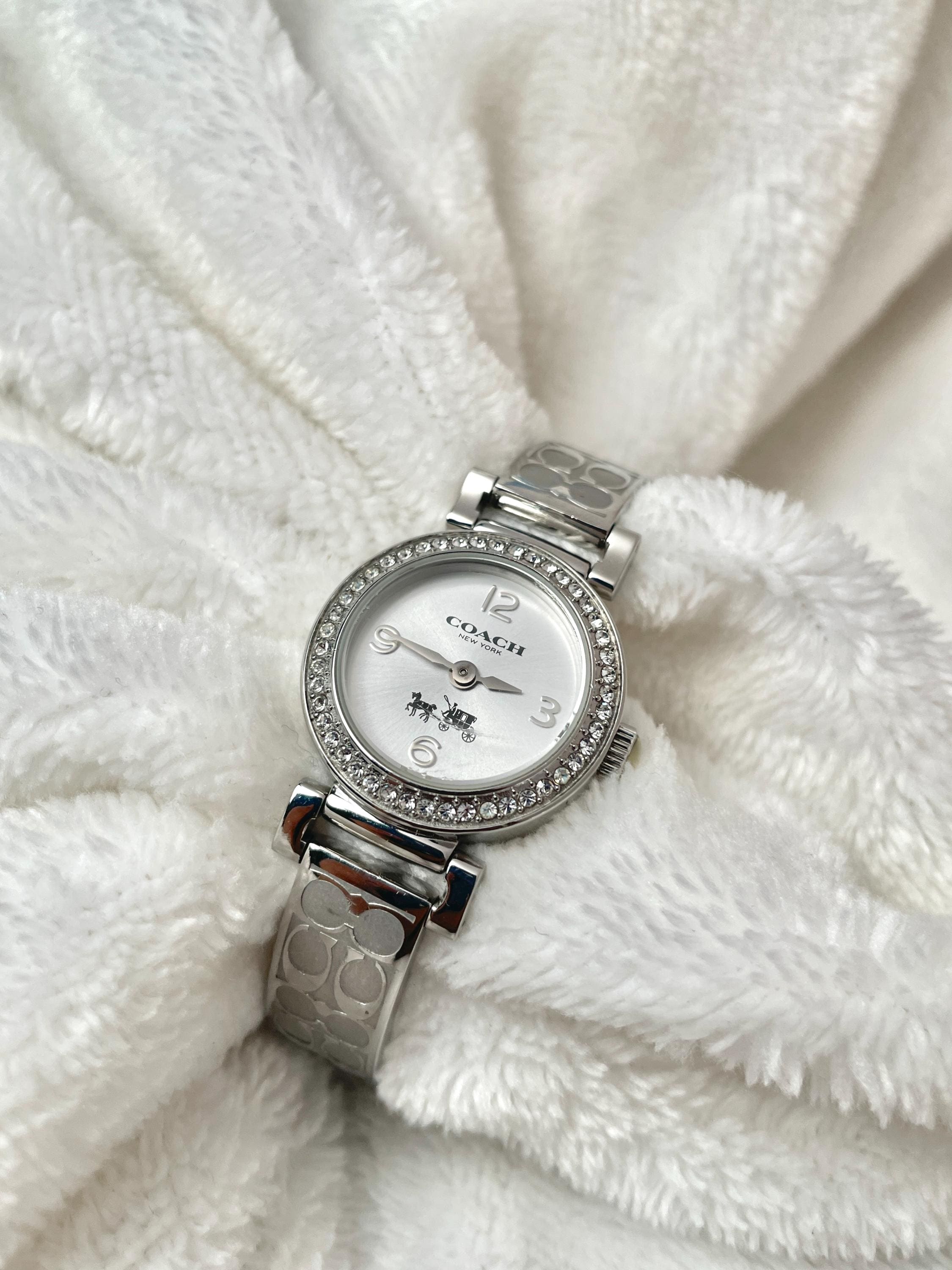 Coach Semi Bangle Diamond Bezel