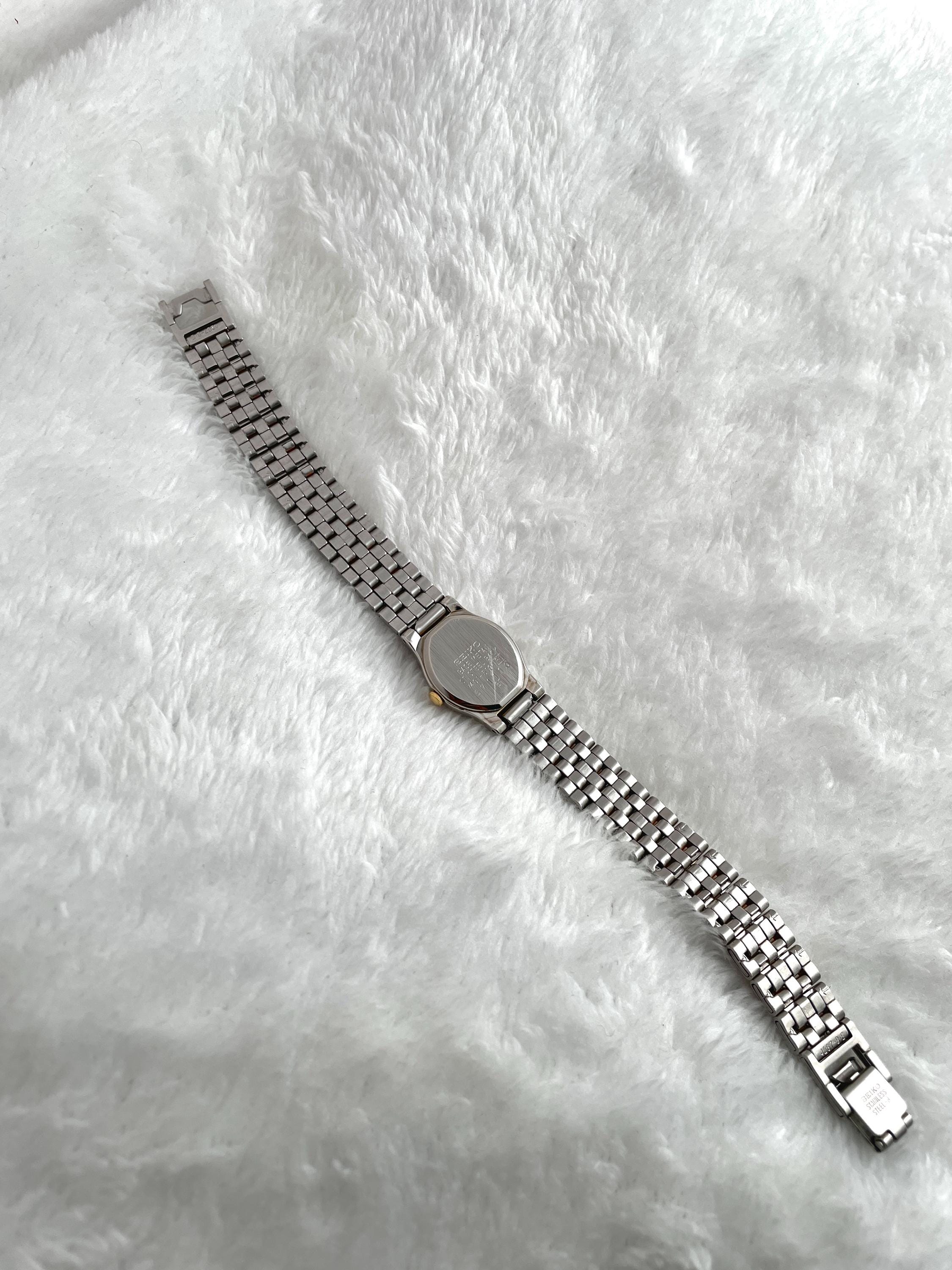 Vintage Seiko SX Two tone V401 5101 Lady Quartz Watch Japan