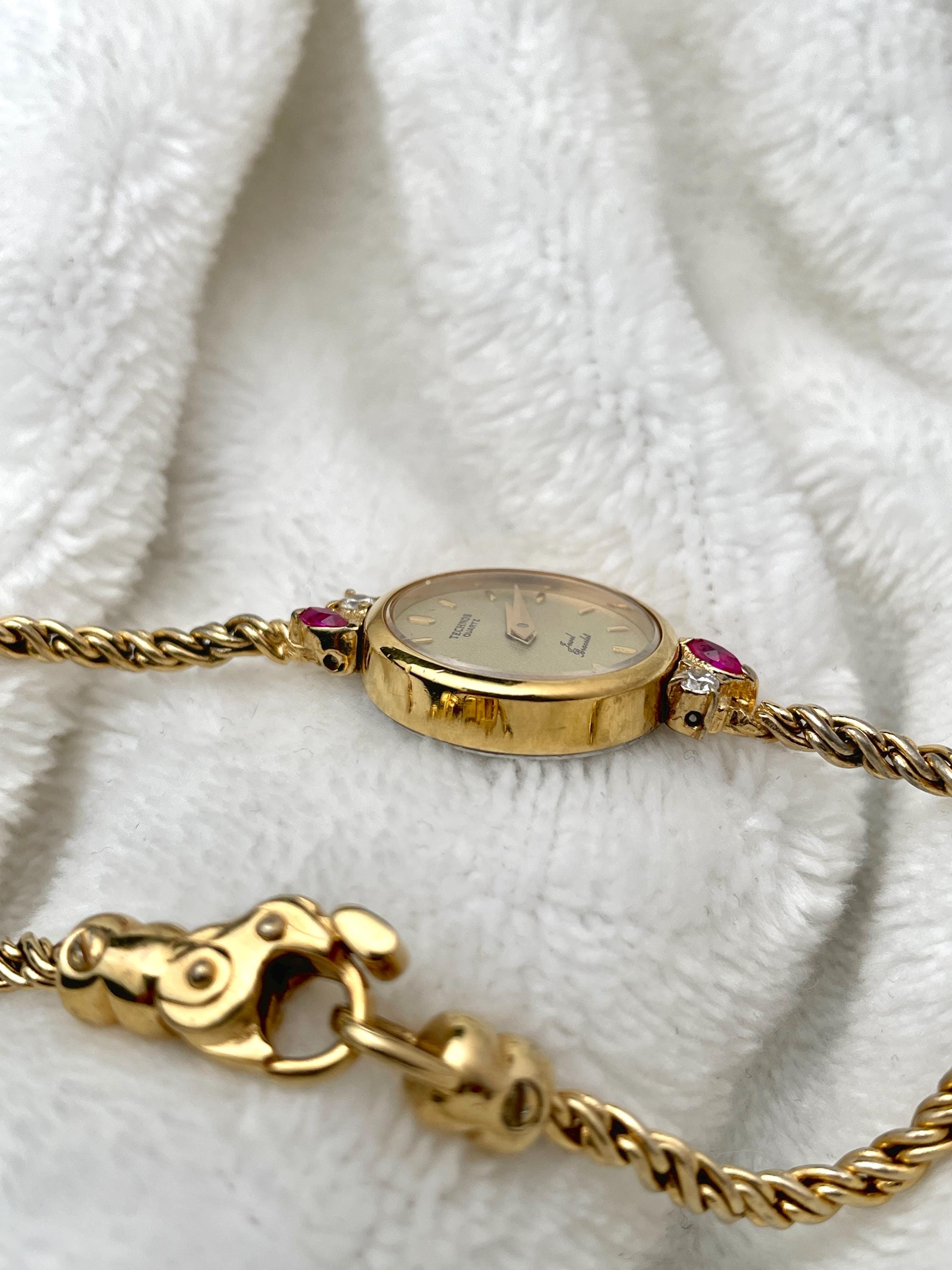 Technos Rubies Rope Bracelet