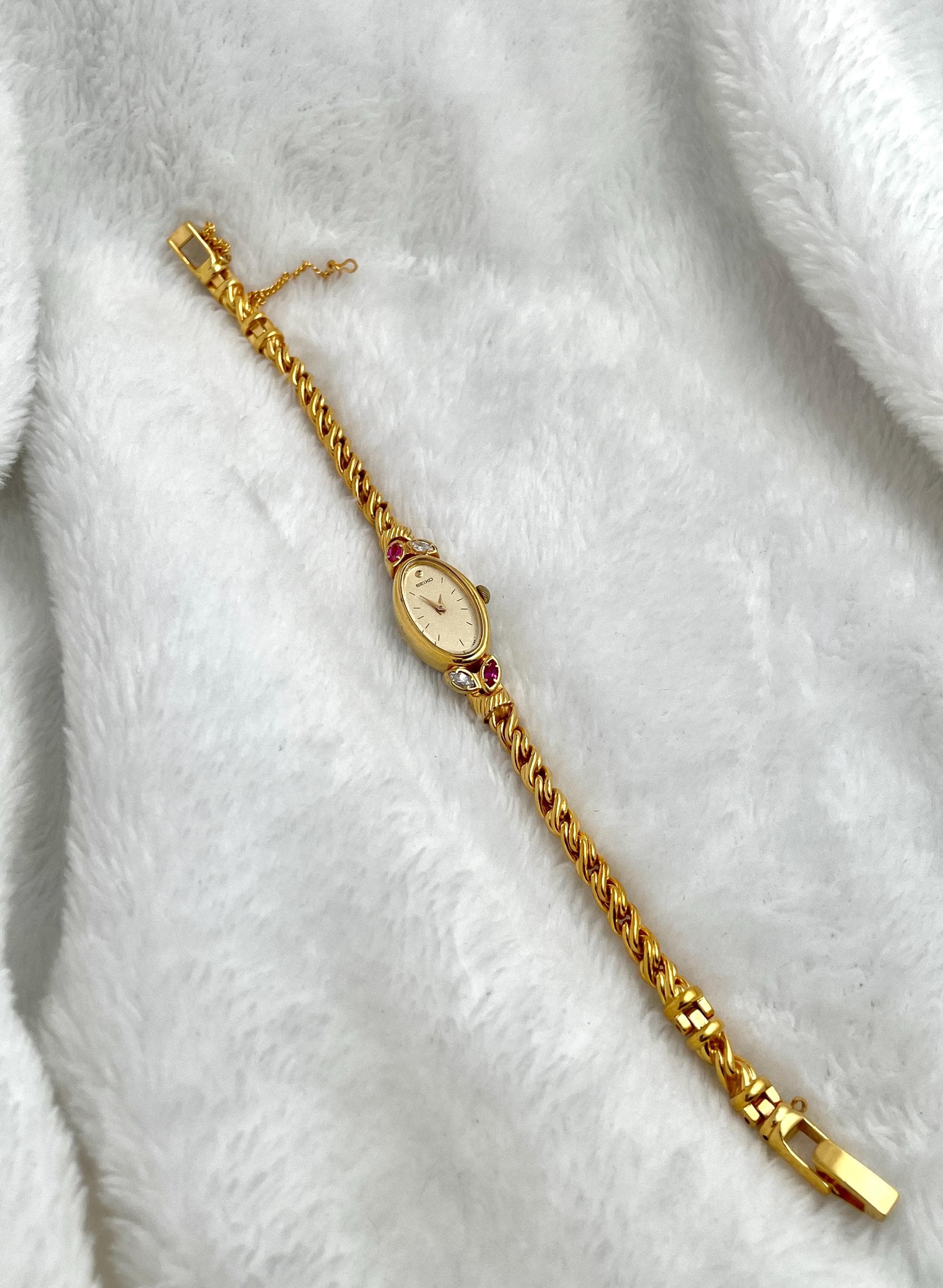 Seiko Oval Rope Rubies and Diamond