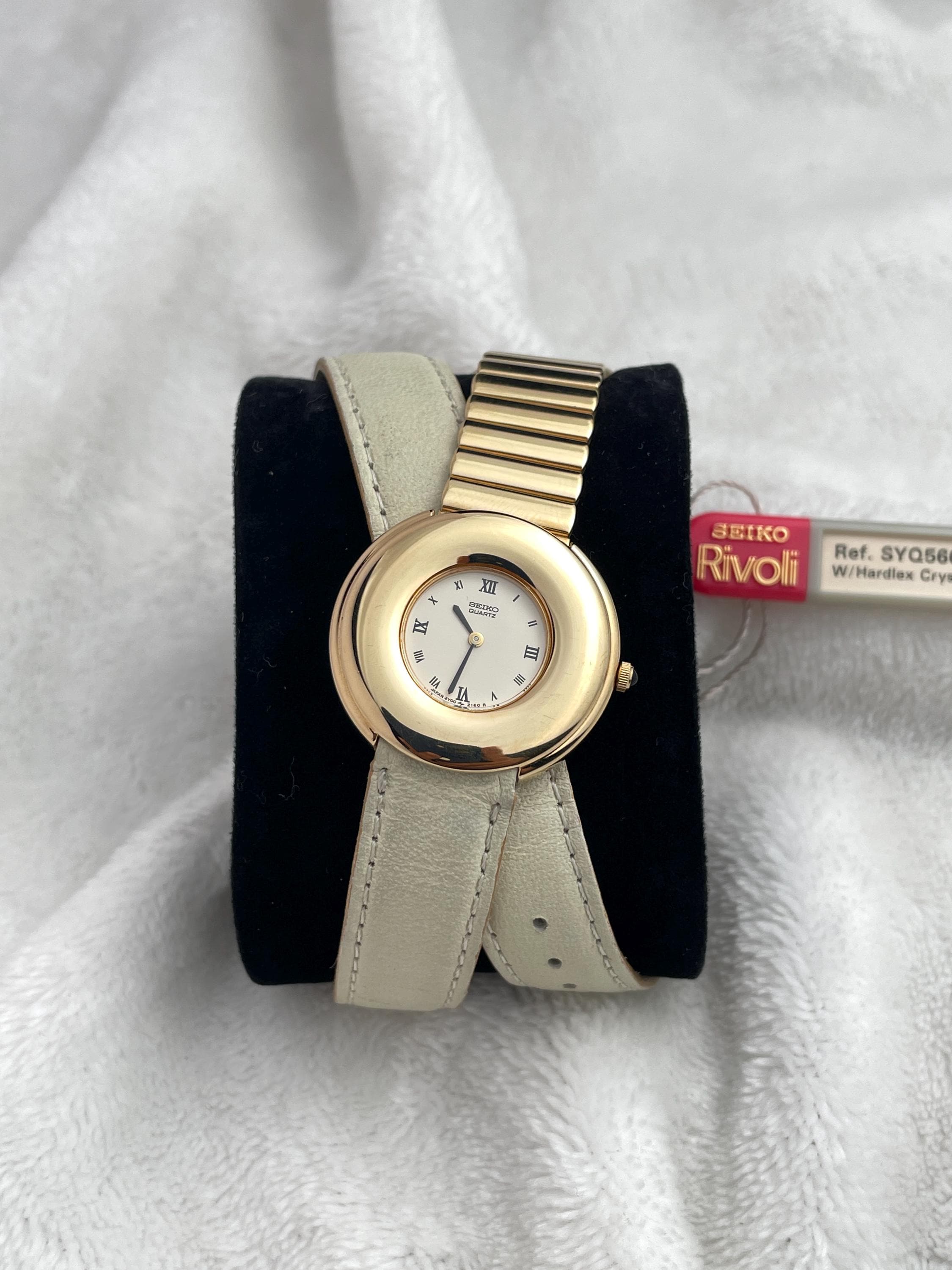 Seiko Rivoli Roman Index Leather Strap