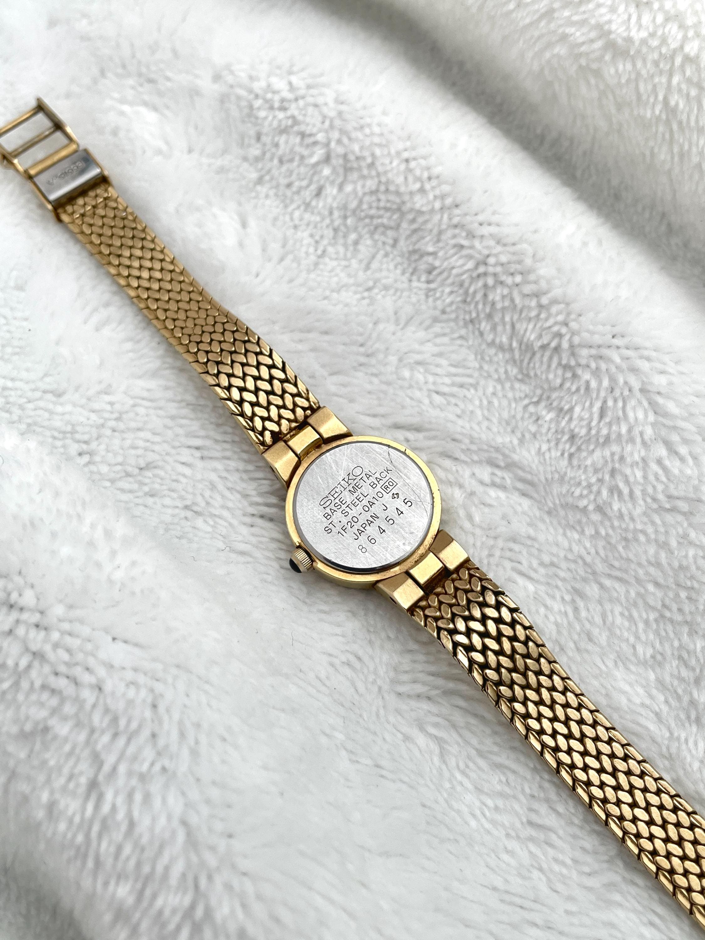 Seiko Gold Tone 10 Genuine Diamonds