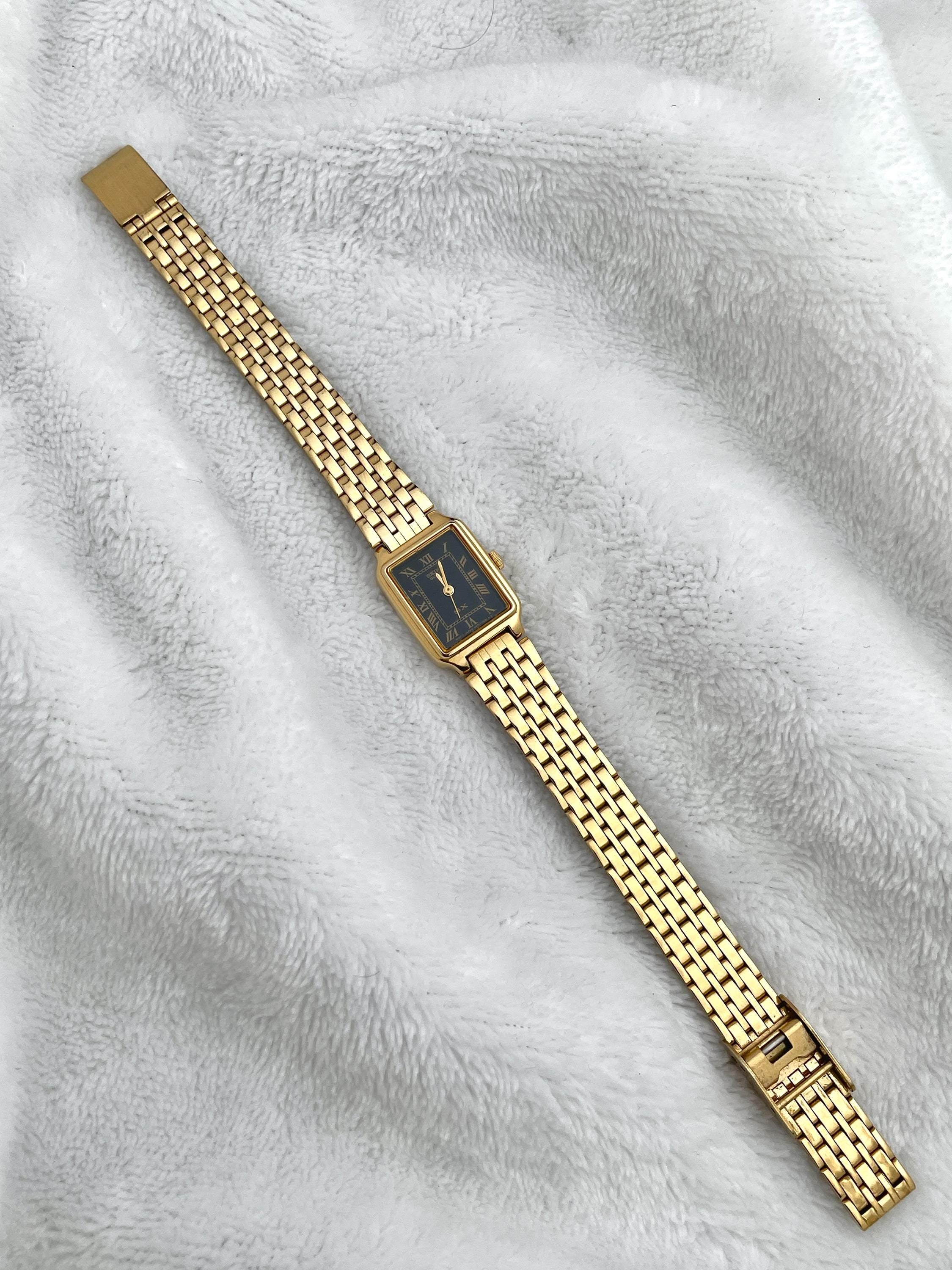 Seiko SX Tank Gold Tone