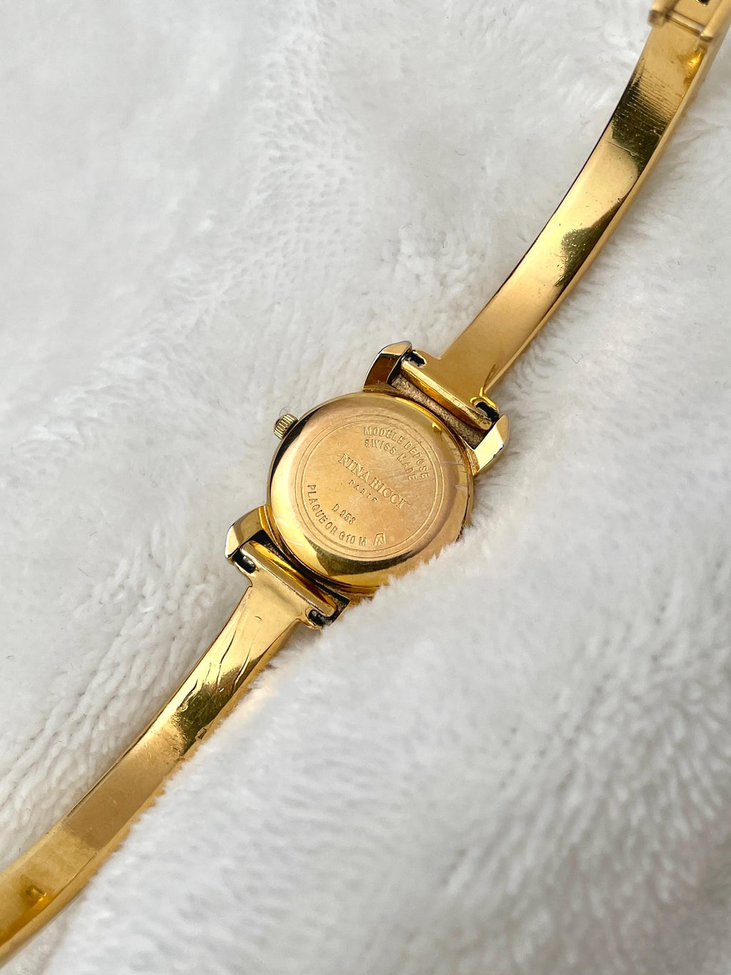 Nina Ricci Semi Bangle Two-tone Ribbon