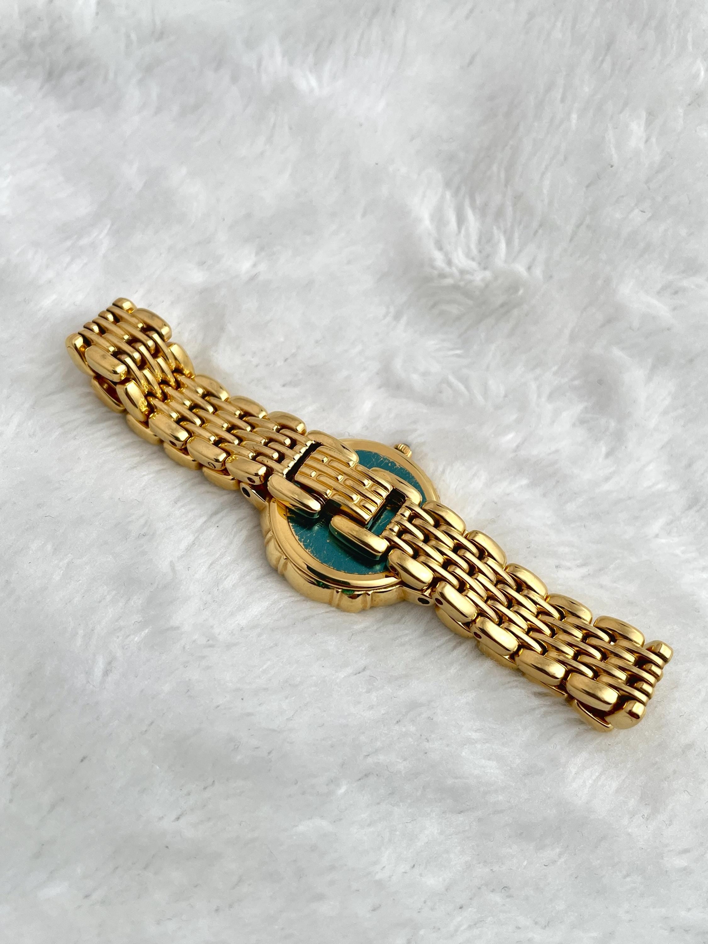 Vintage 90's Seiko Exceline 6 Diamond Dainty Gold Women Watch 4n20 0640