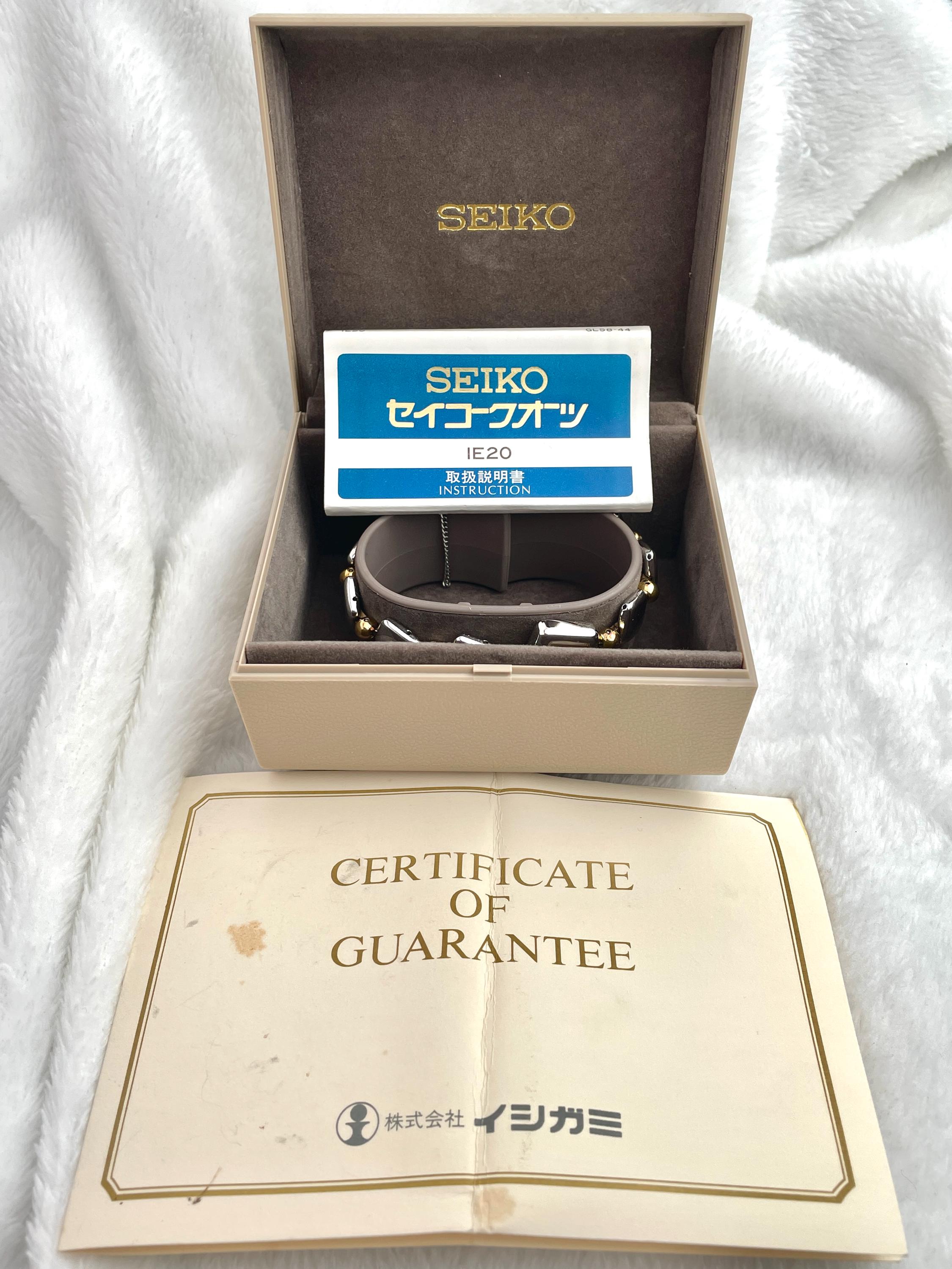 Seiko Two-tone Square Slantingly