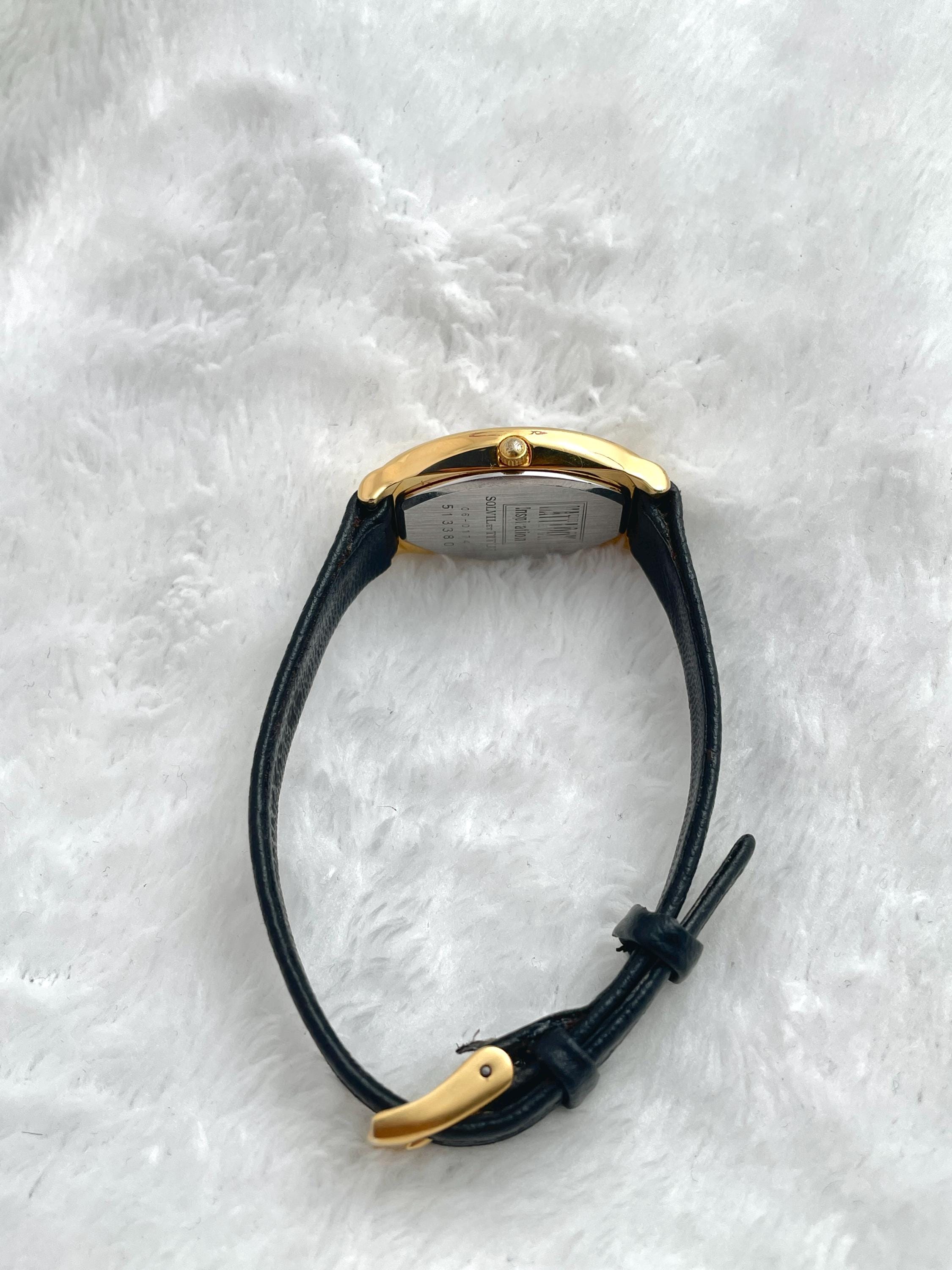 Solvil et Titus Oval Roman Gold Tone