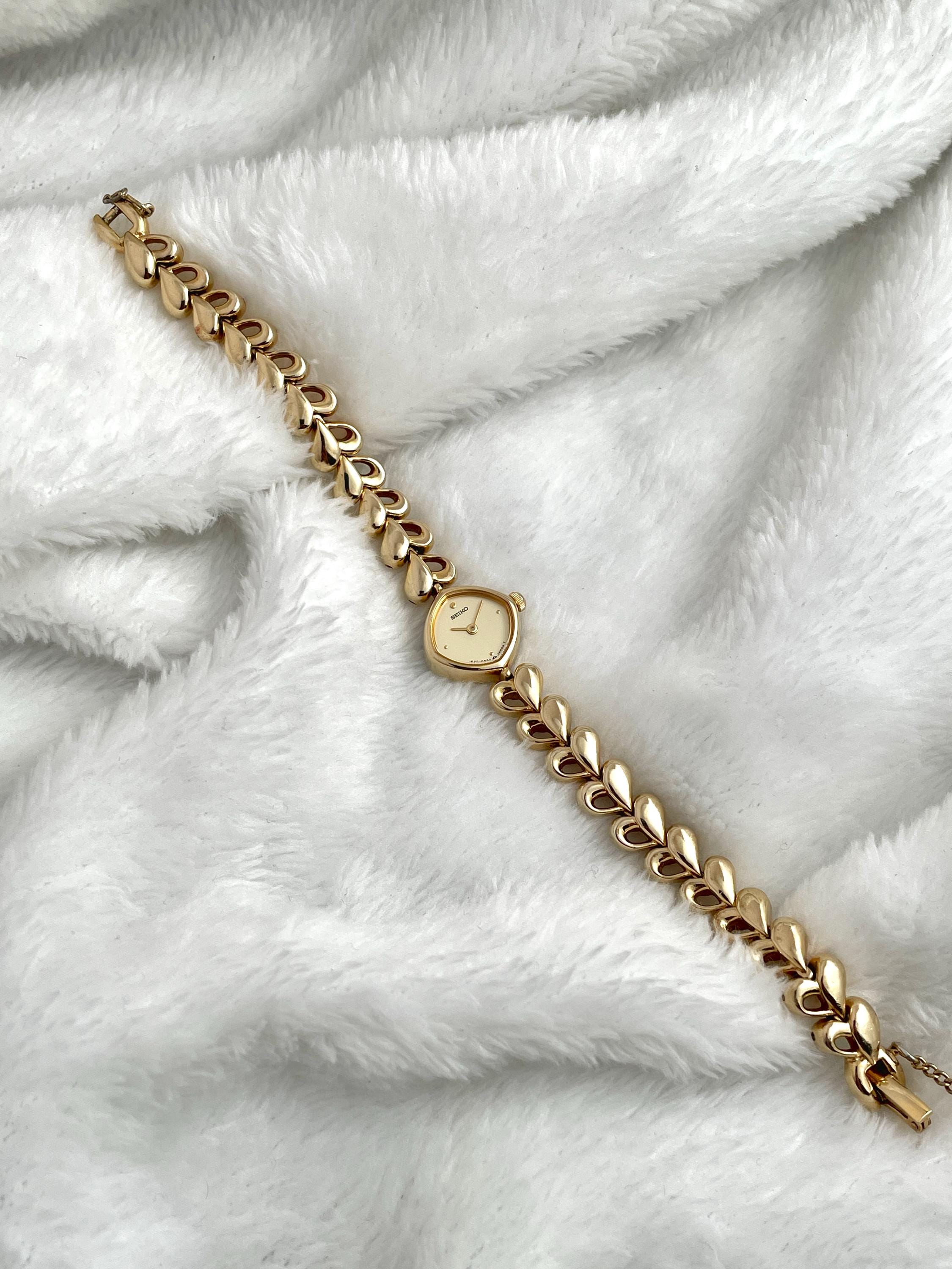 Seiko Gold Cusion Heart Bracelet