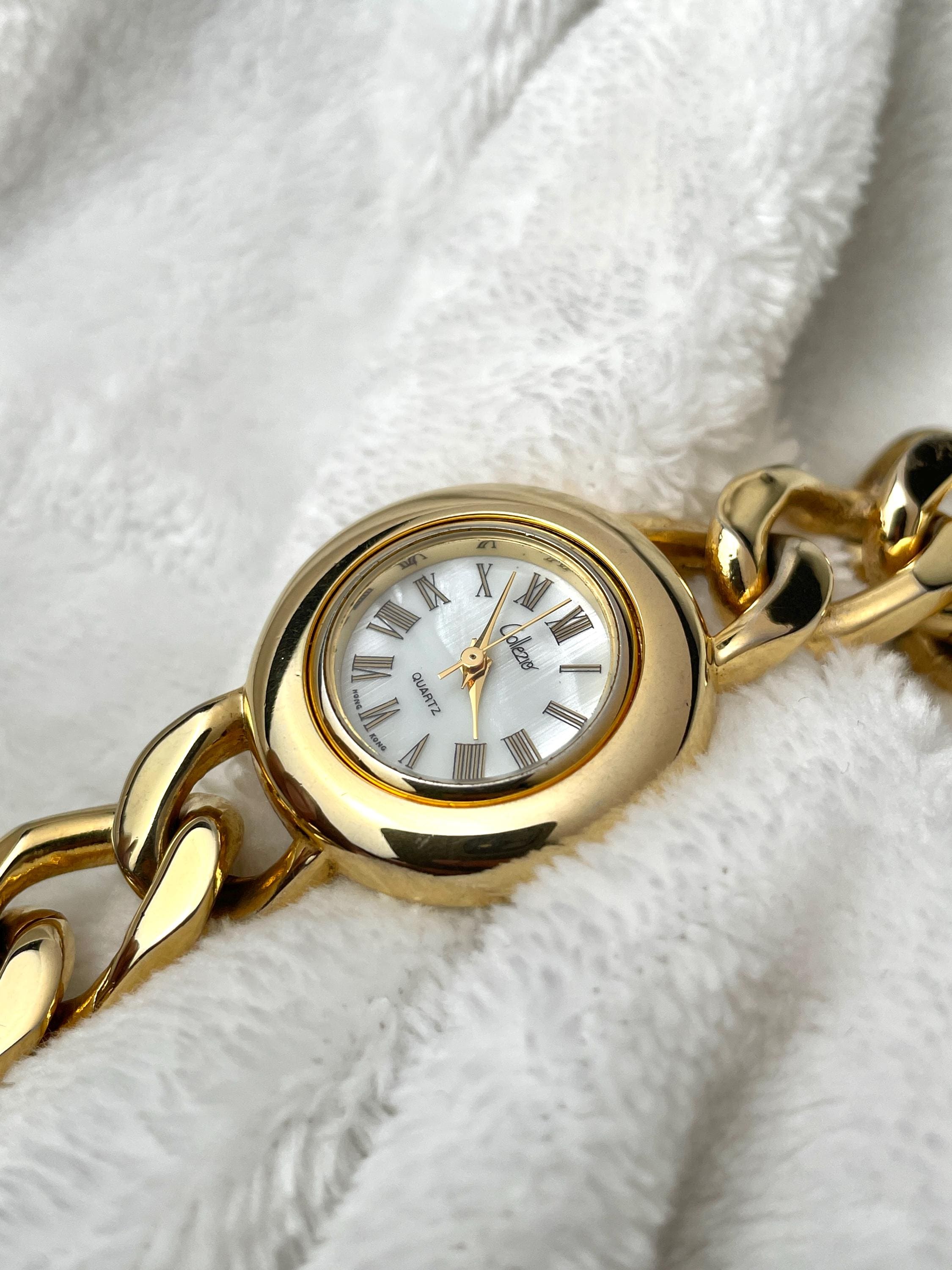 Collezio Gold Chain Mother of Pearl Dial