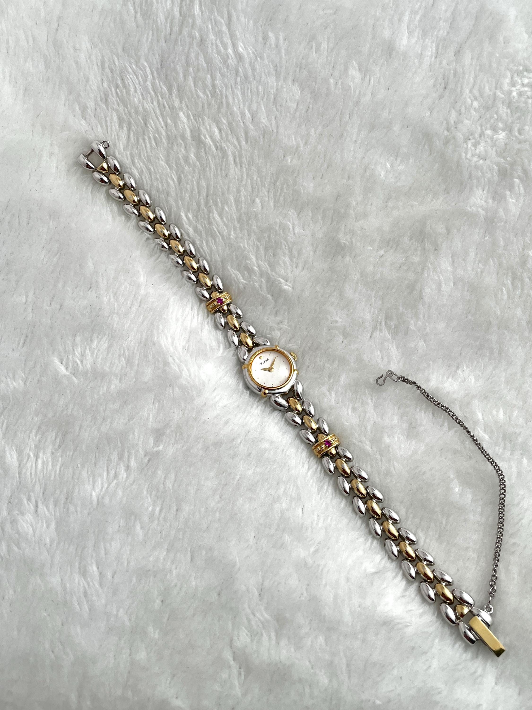 90's Seiko Tisse Rubies Two-tone