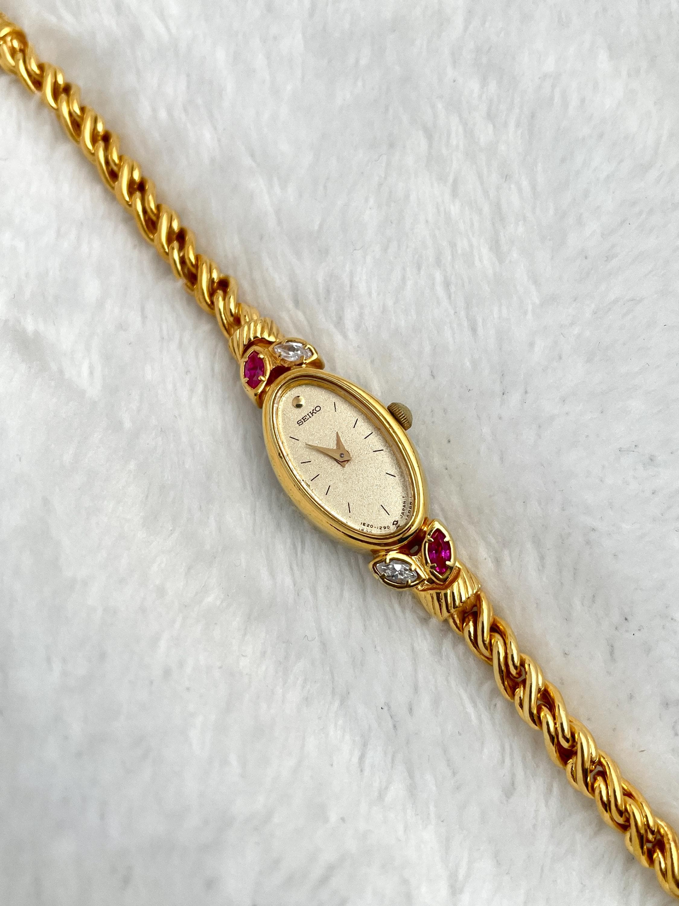 Seiko Oval Rope Rubies and Diamond