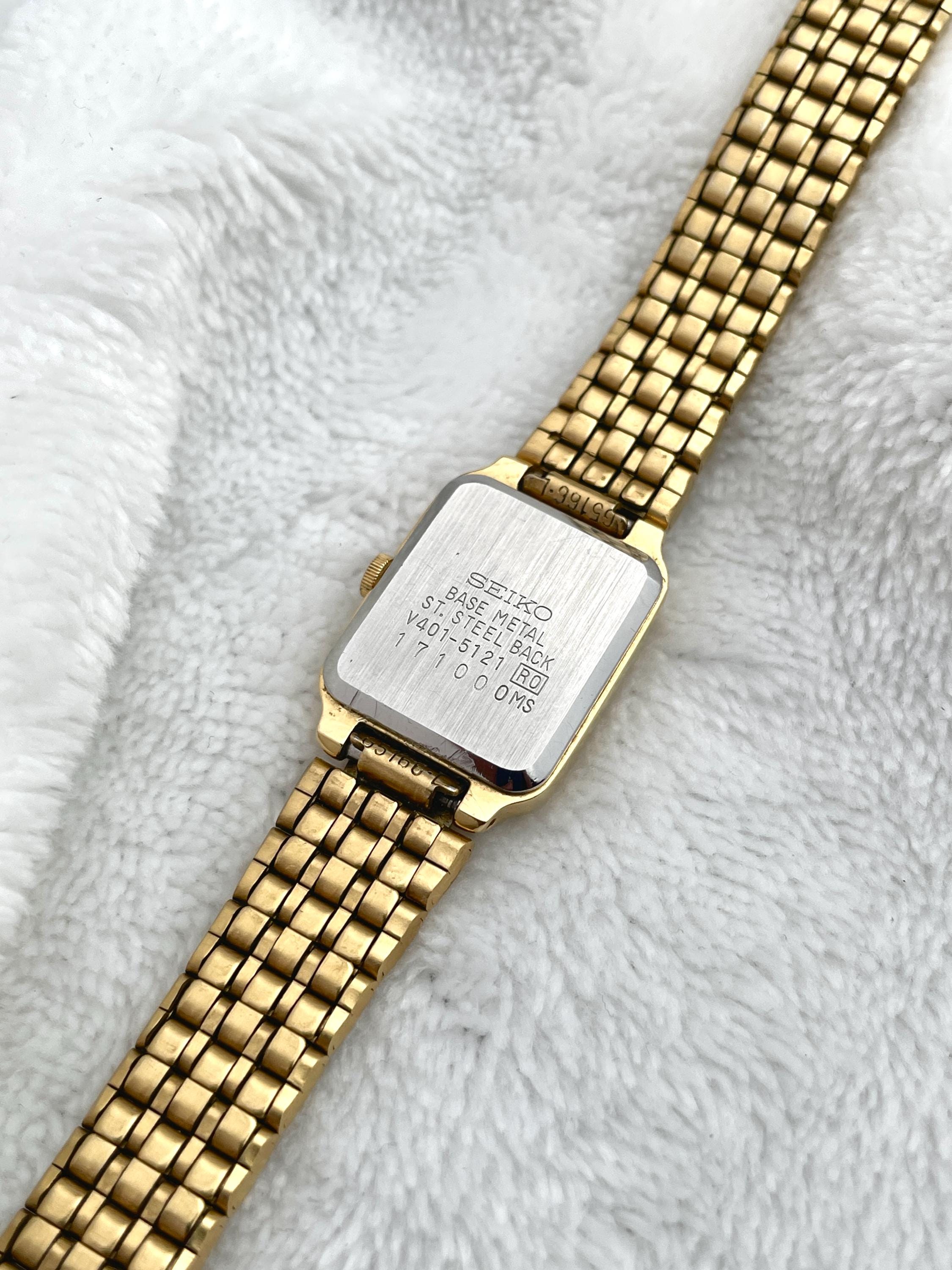 Seiko SX Tank Gold Tone