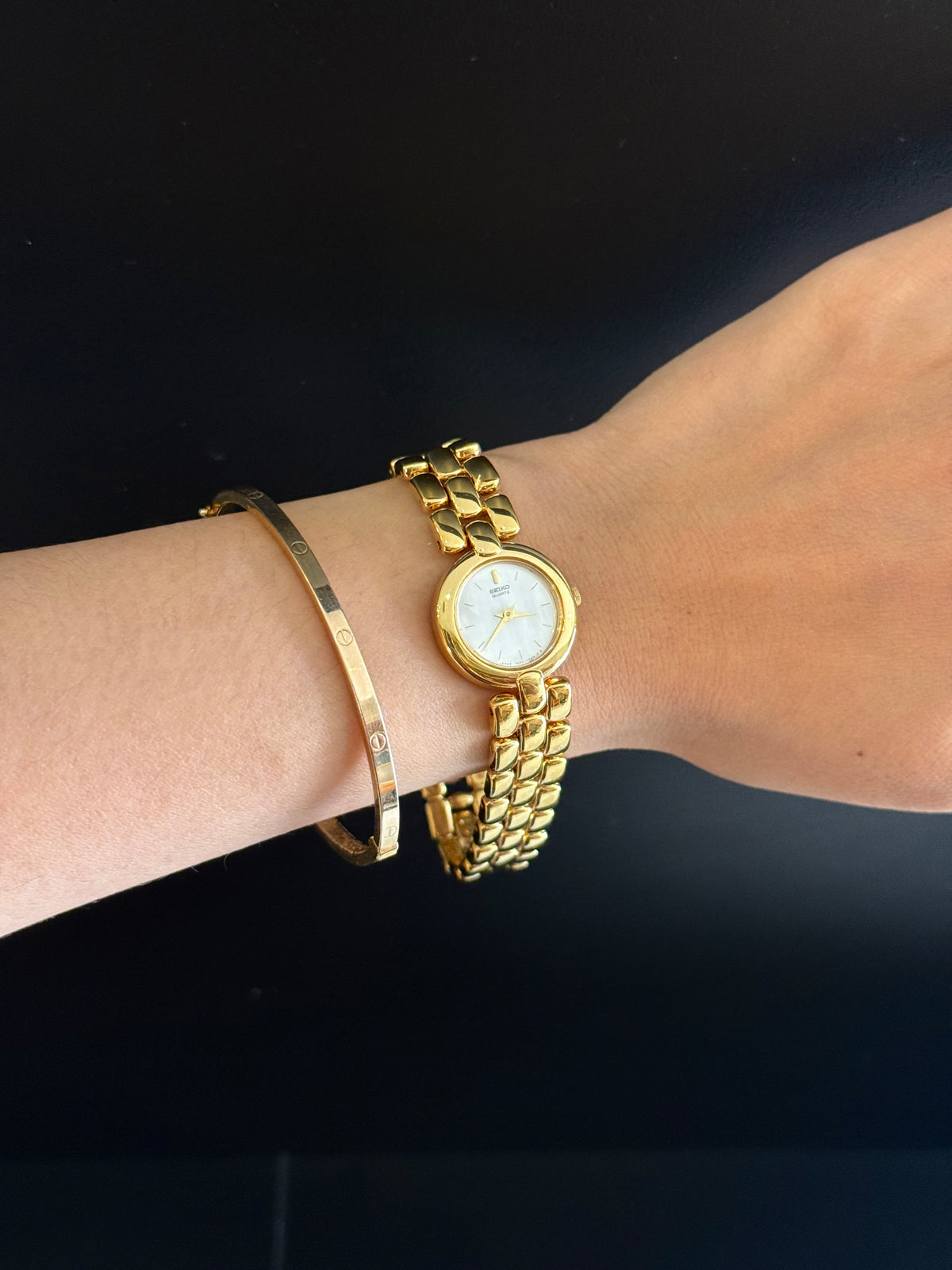 Seiko Mother of Pearl Dial Gold