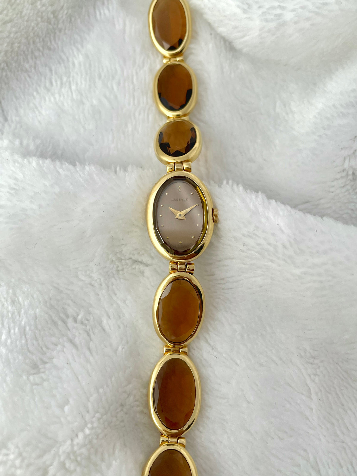 Seiko LASSALE Brown Oval Dial Bracelet 80s