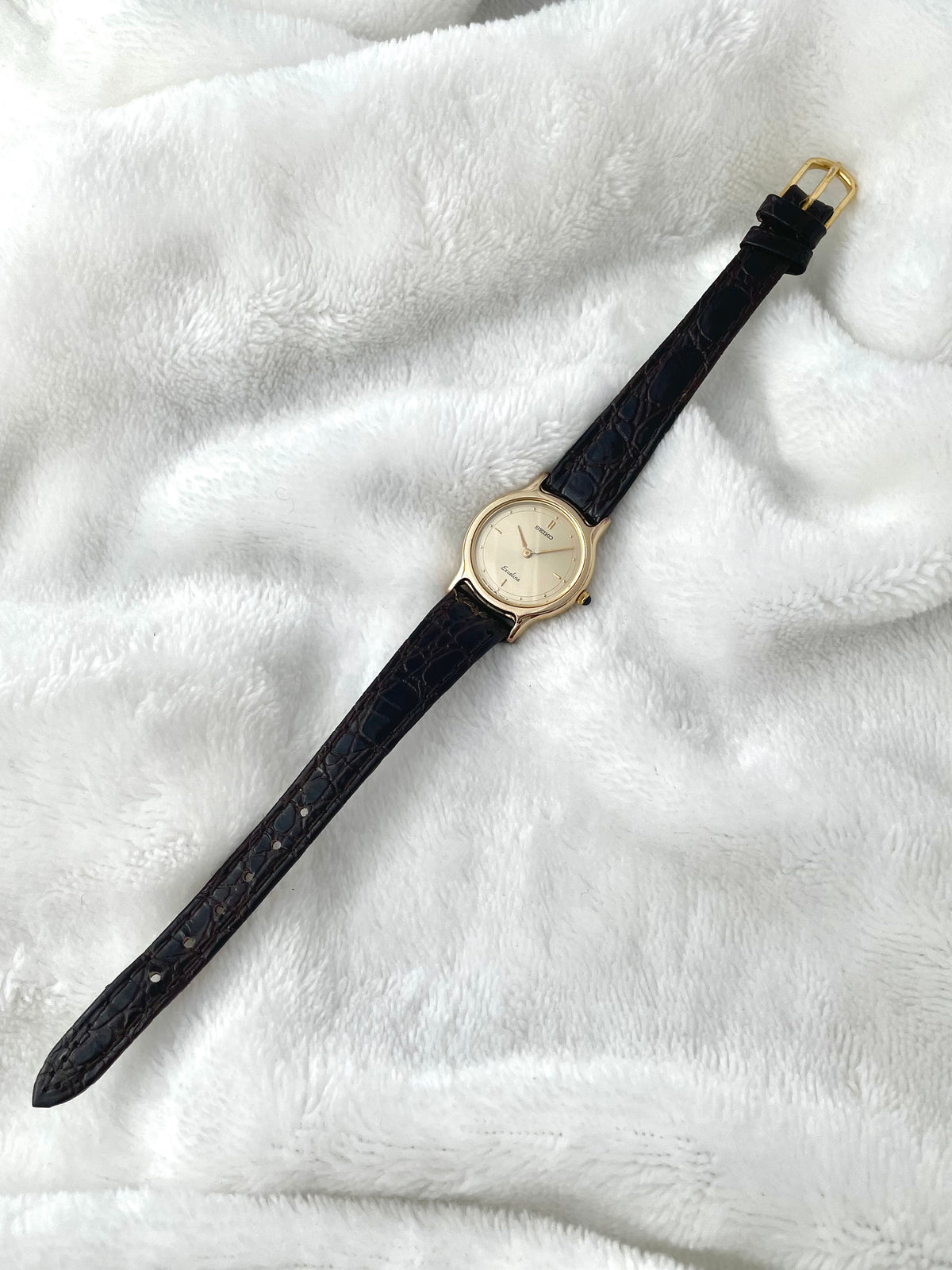 Vintage Ultra-thin Seiko Exceline Gold Tone