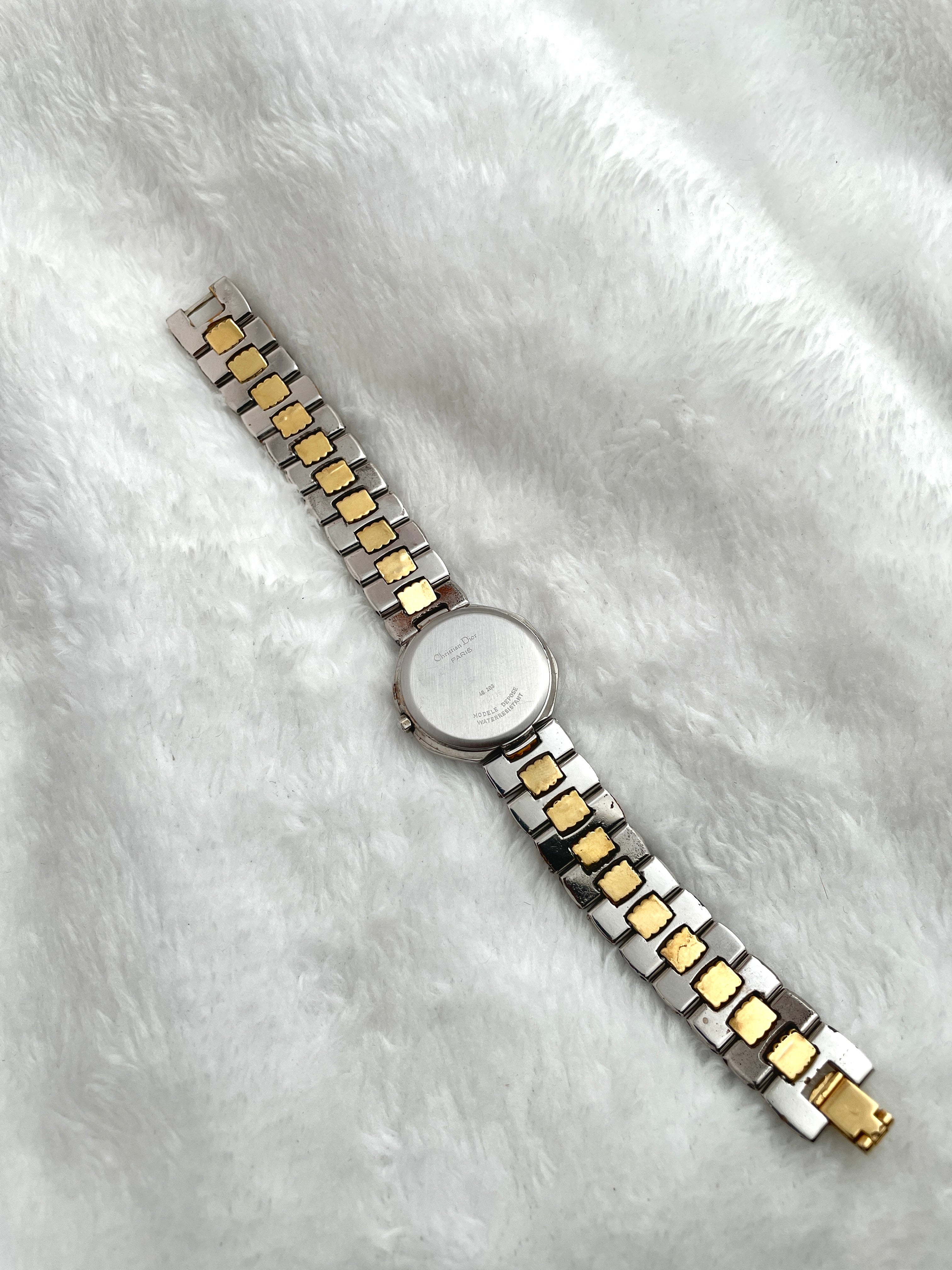 Christian Dior Depose Date Two-tone Hexagon