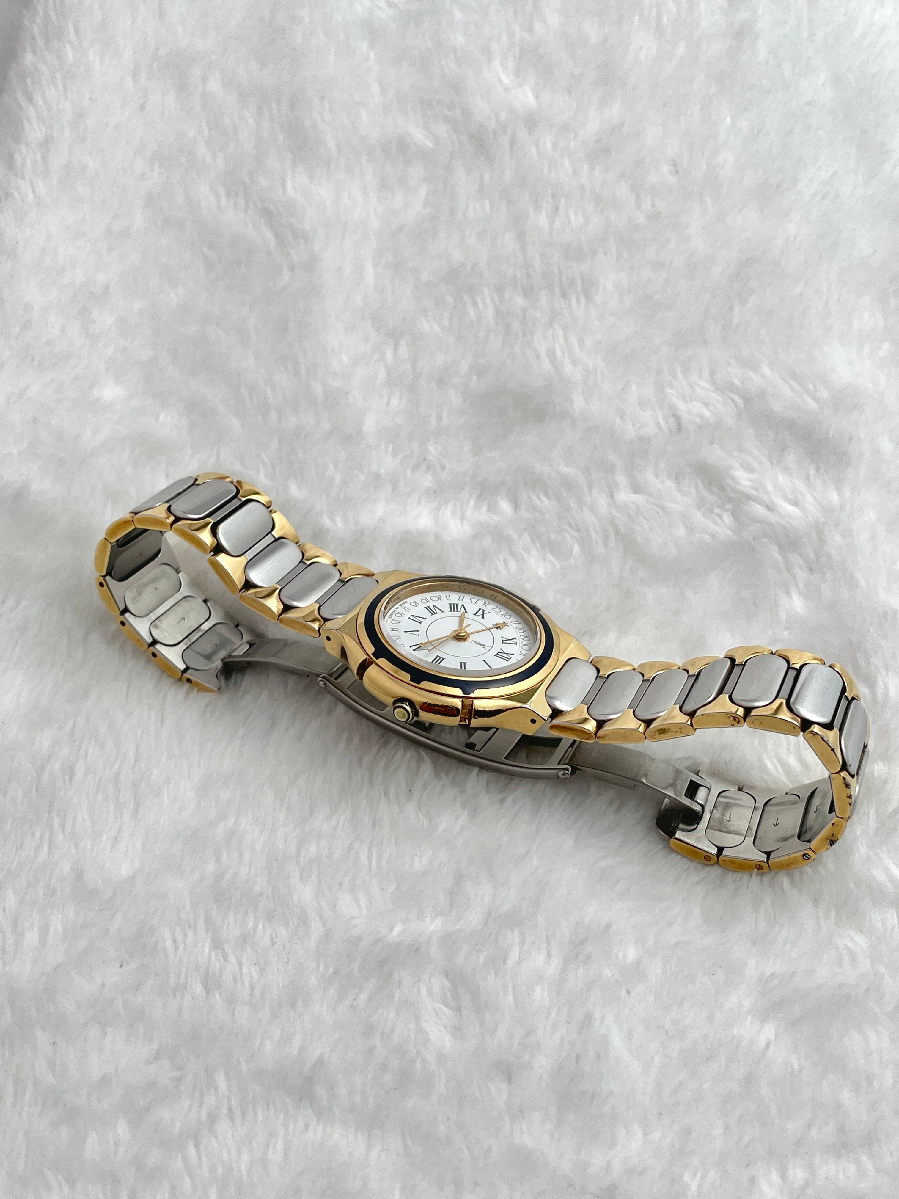 YSL 80's Roman White Dial