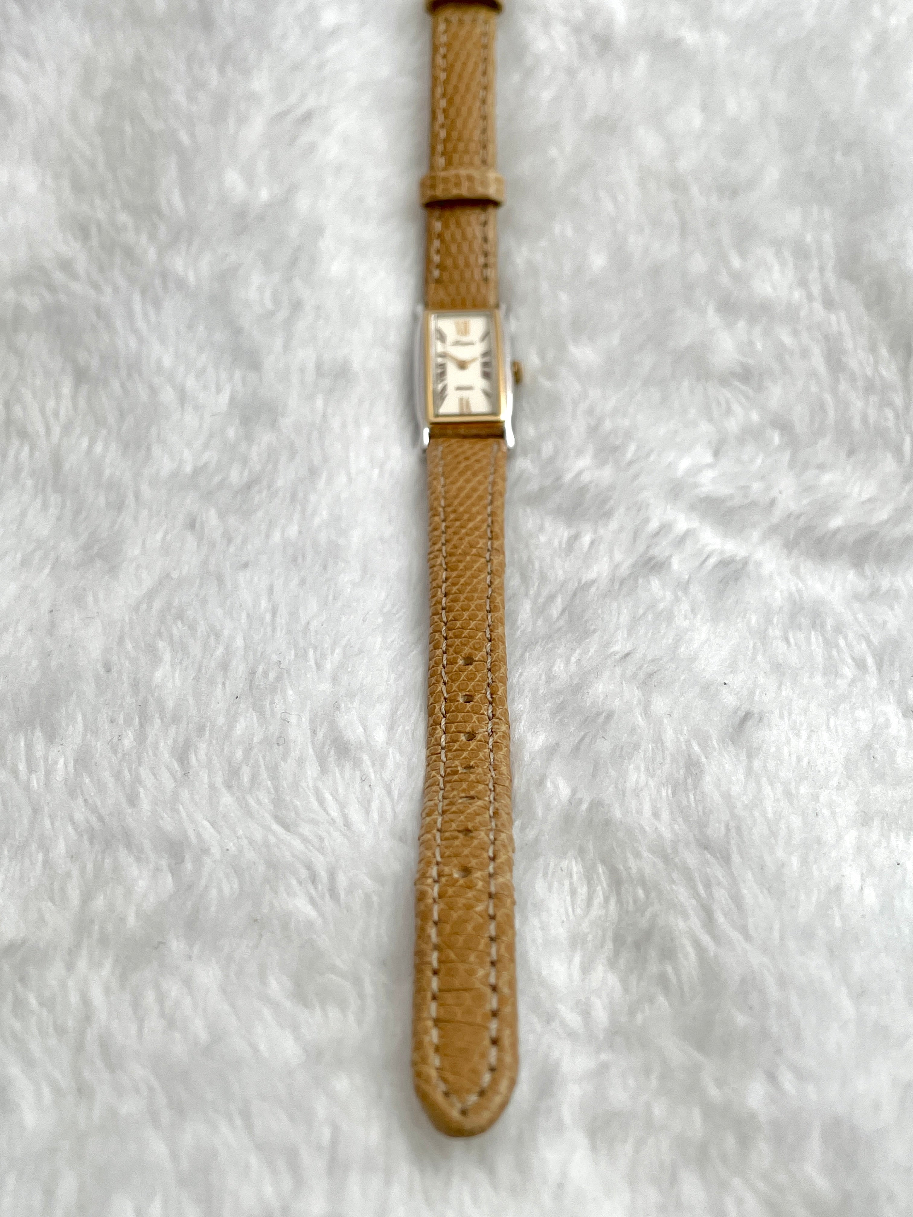 Seiko Lespoir Leather Strap Two-tone Square