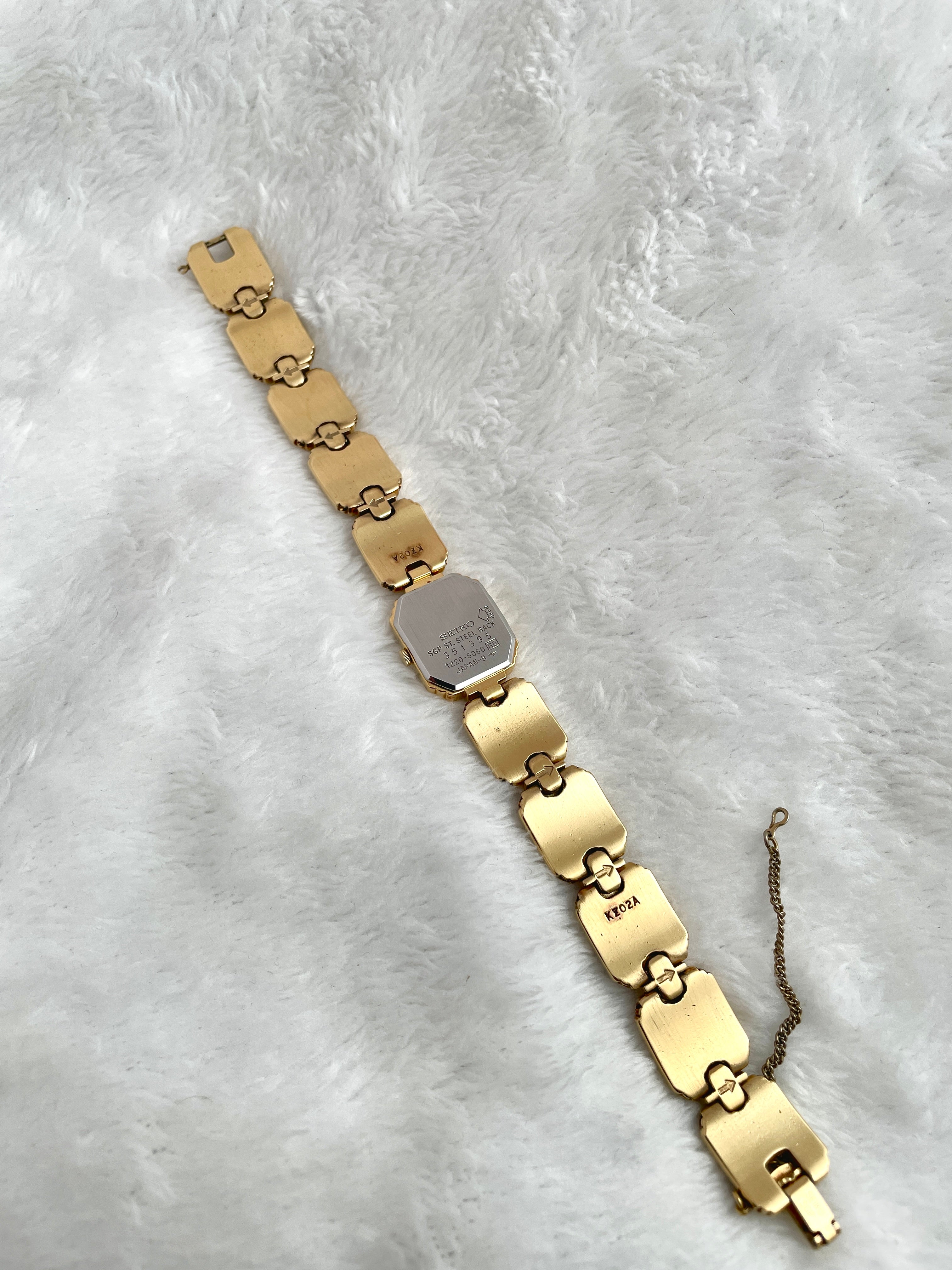 Vintage Seiko Gold Plated Integrated Bracelet