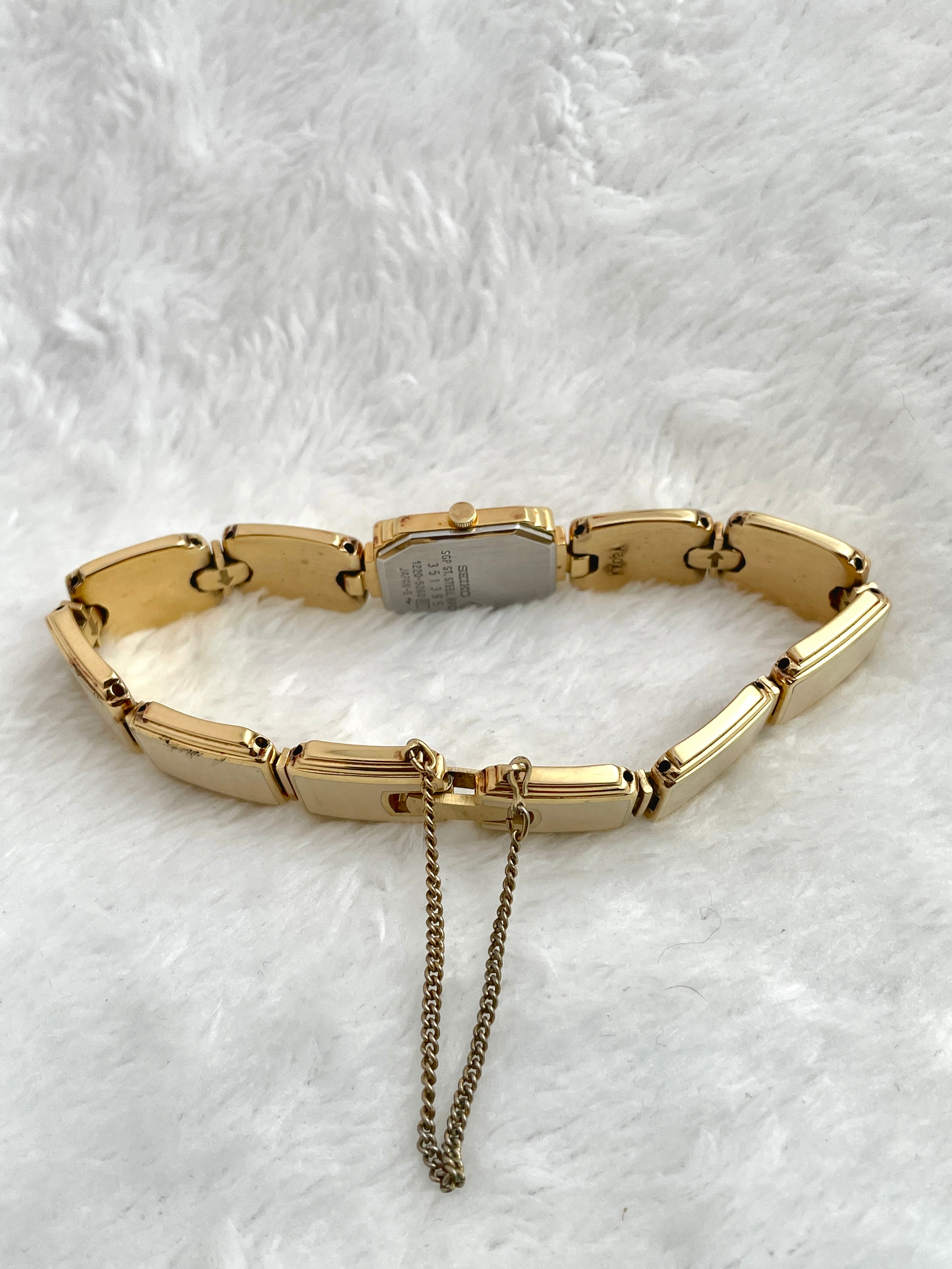 Vintage Seiko Gold Plated Integrated Bracelet