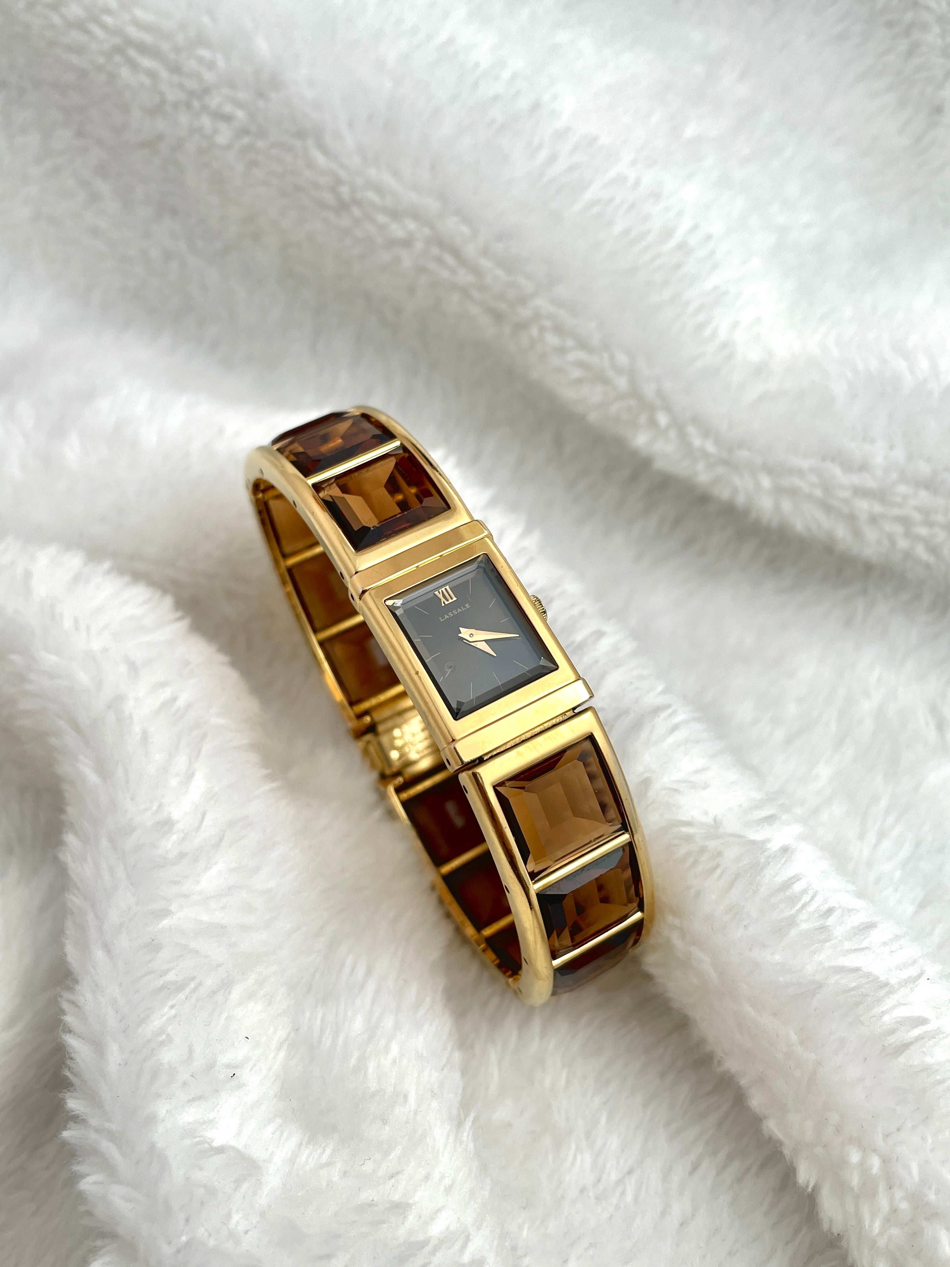 1981 Seiko LASALLE Vintage QZ Gold Tone 1E50 525C