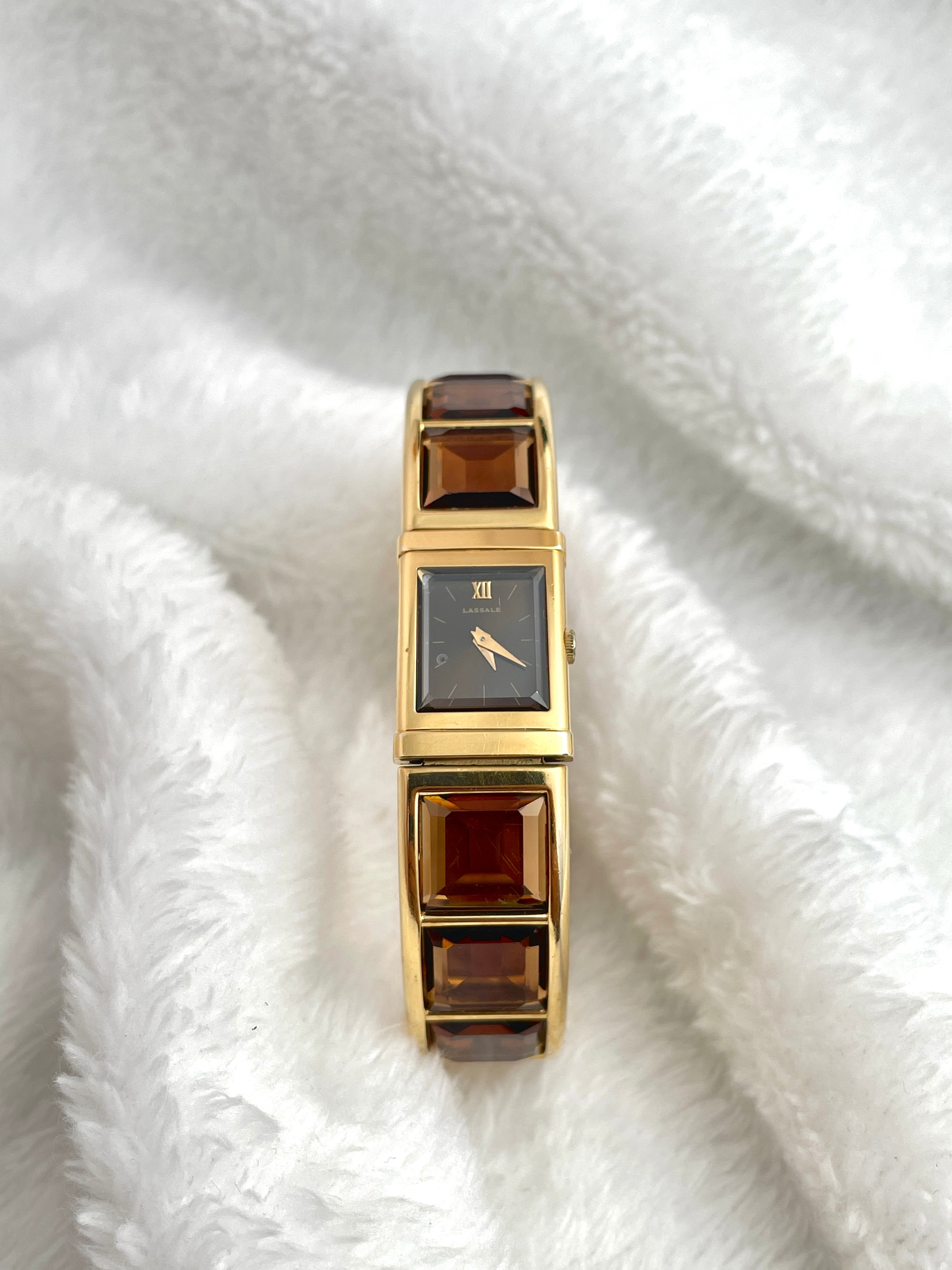 1981 Seiko LASALLE Vintage QZ Gold Tone 1E50 525C