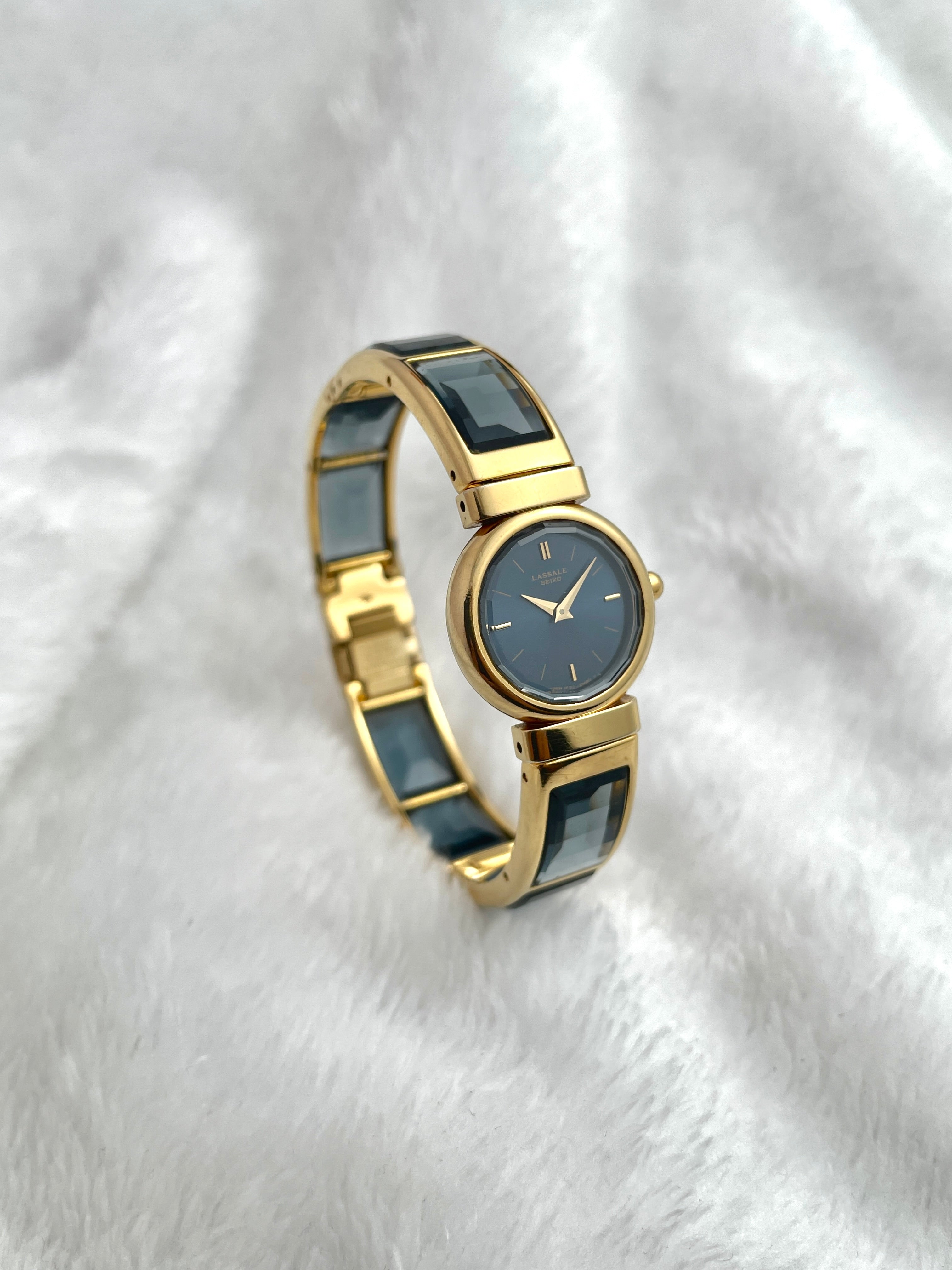 80s Seiko LASSALE Ultra Elegance Blue Dial