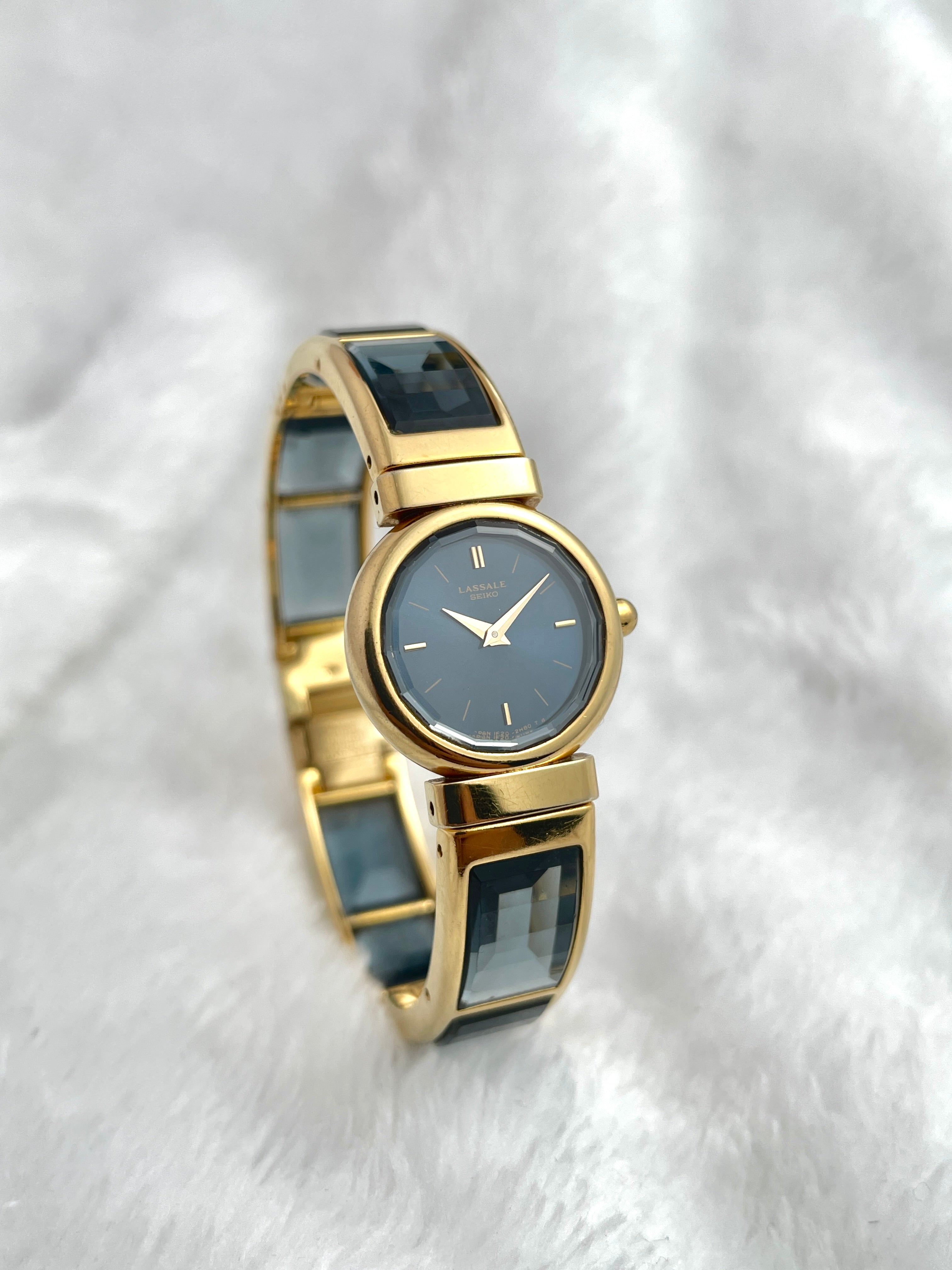 80s Seiko LASSALE Ultra Elegance Blue Dial