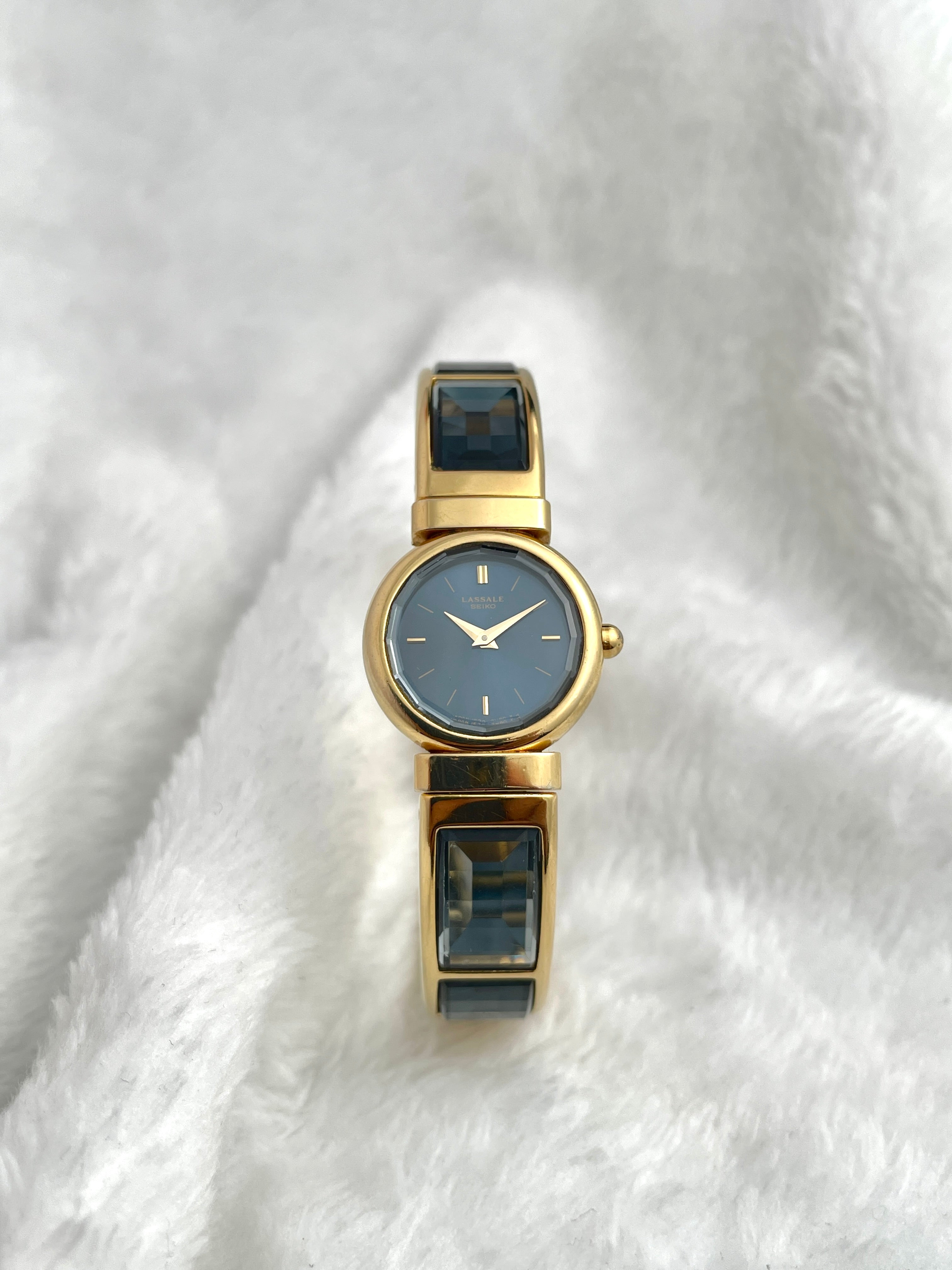 80s Seiko LASSALE Ultra Elegance Blue Dial