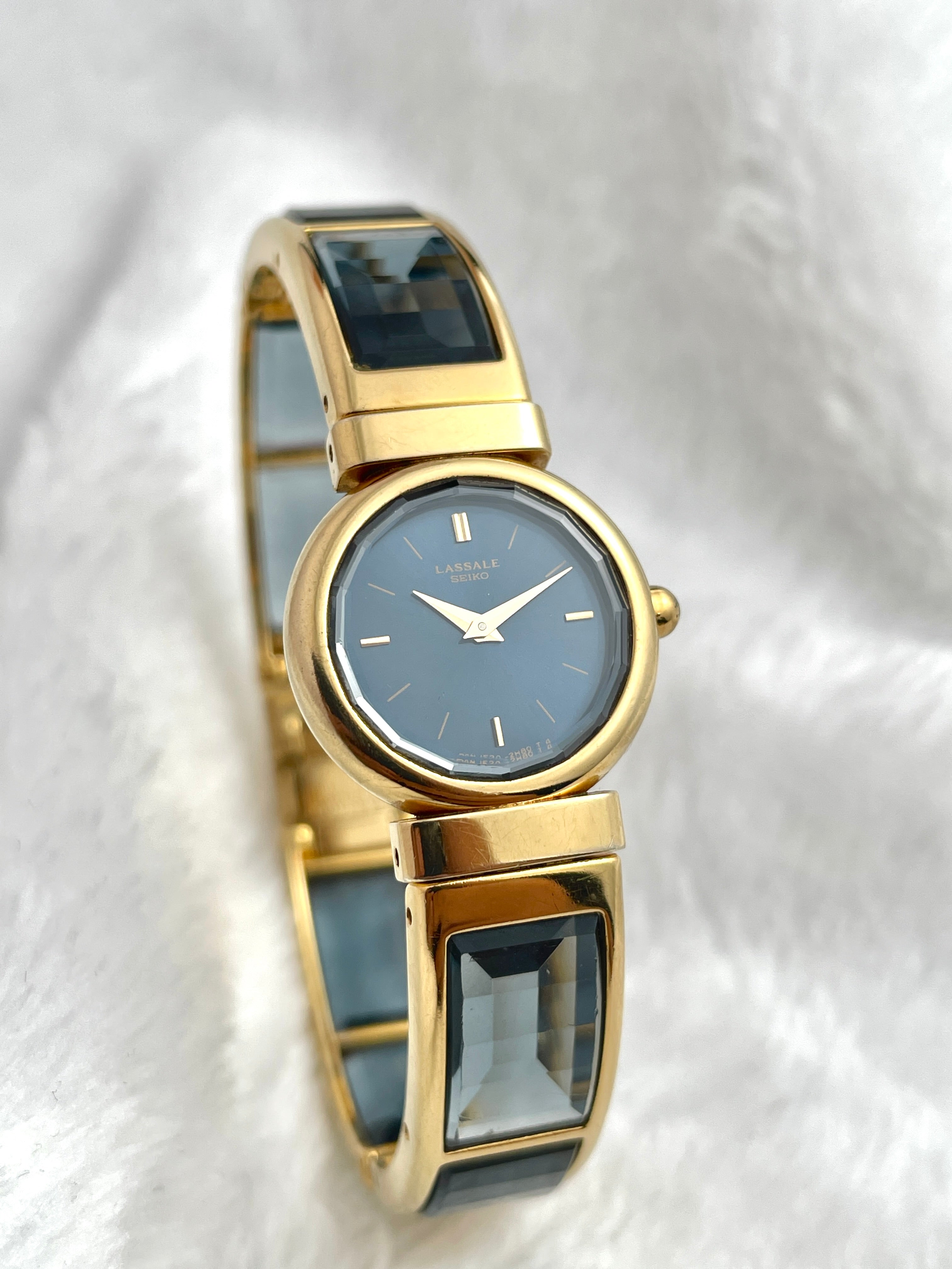 80s Seiko LASSALE Ultra Elegance Blue Dial