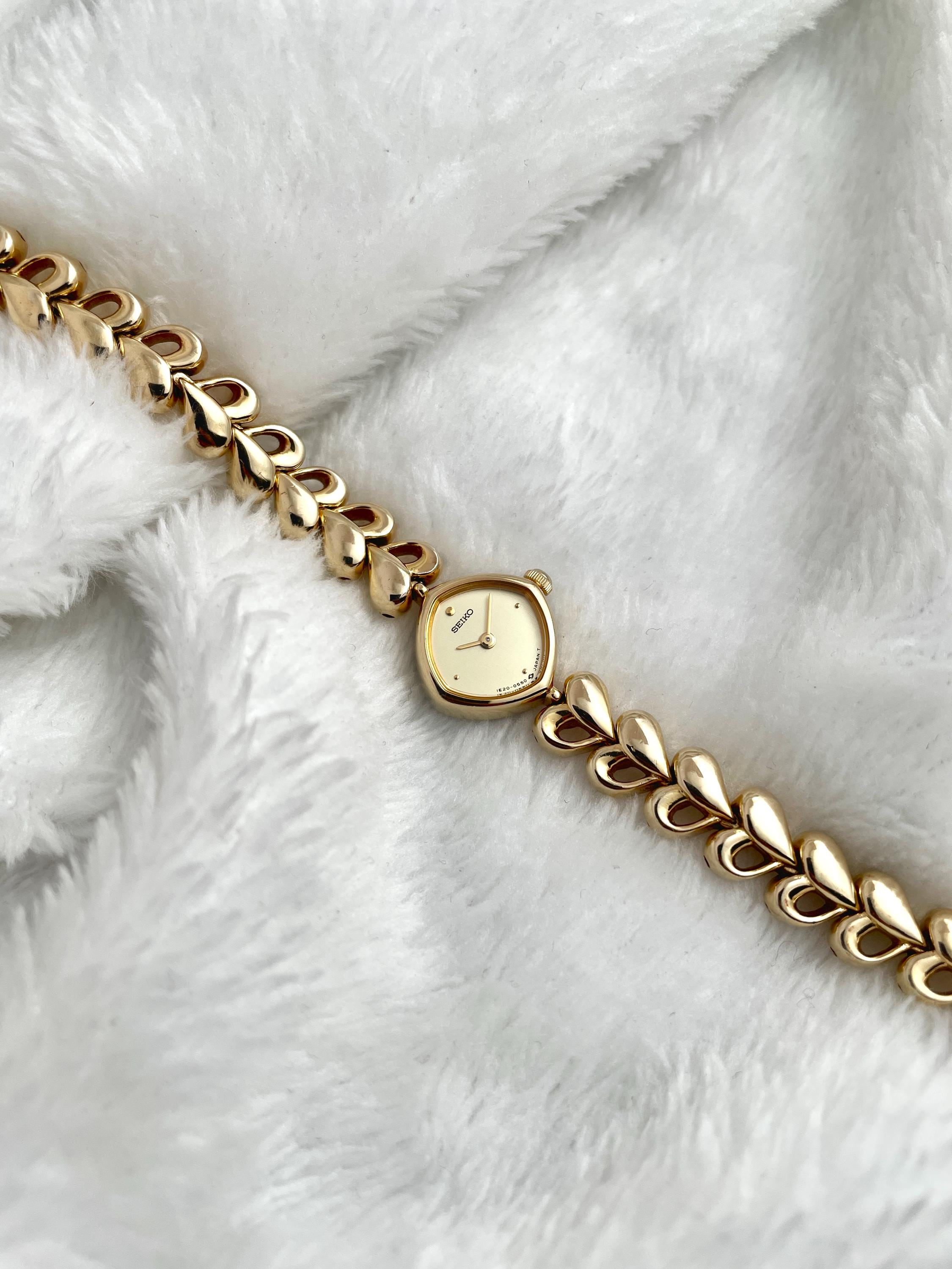 Seiko Gold Cusion Heart Bracelet