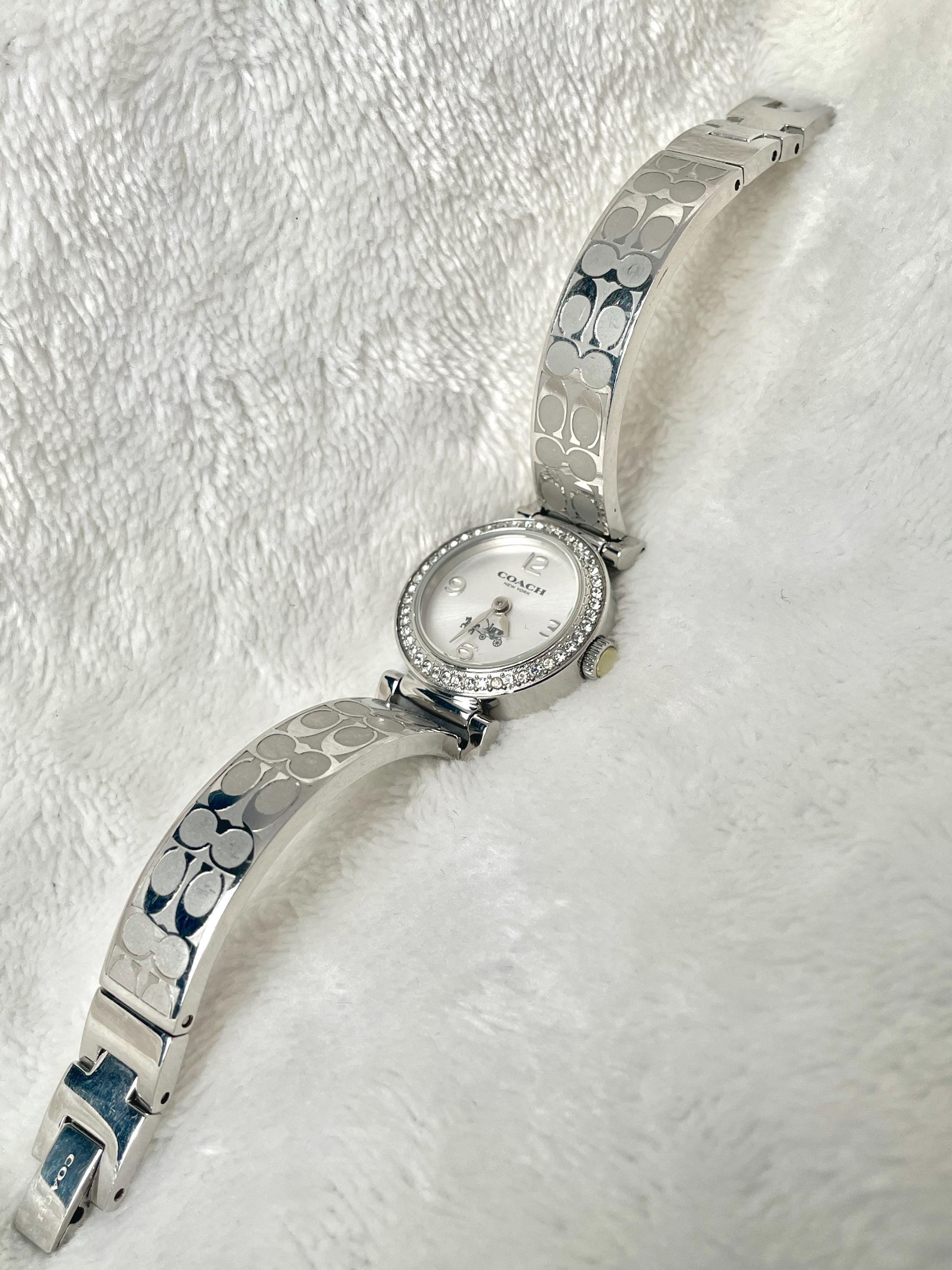 Coach Semi Bangle Diamond Bezel