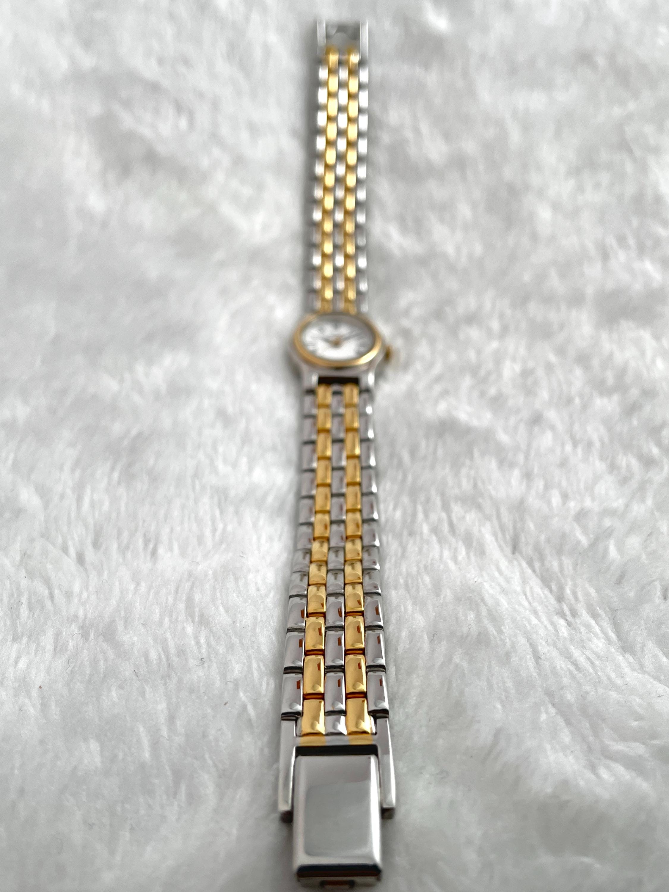 Vintage Seiko SX Two tone V401 5101 Lady Quartz Watch Japan
