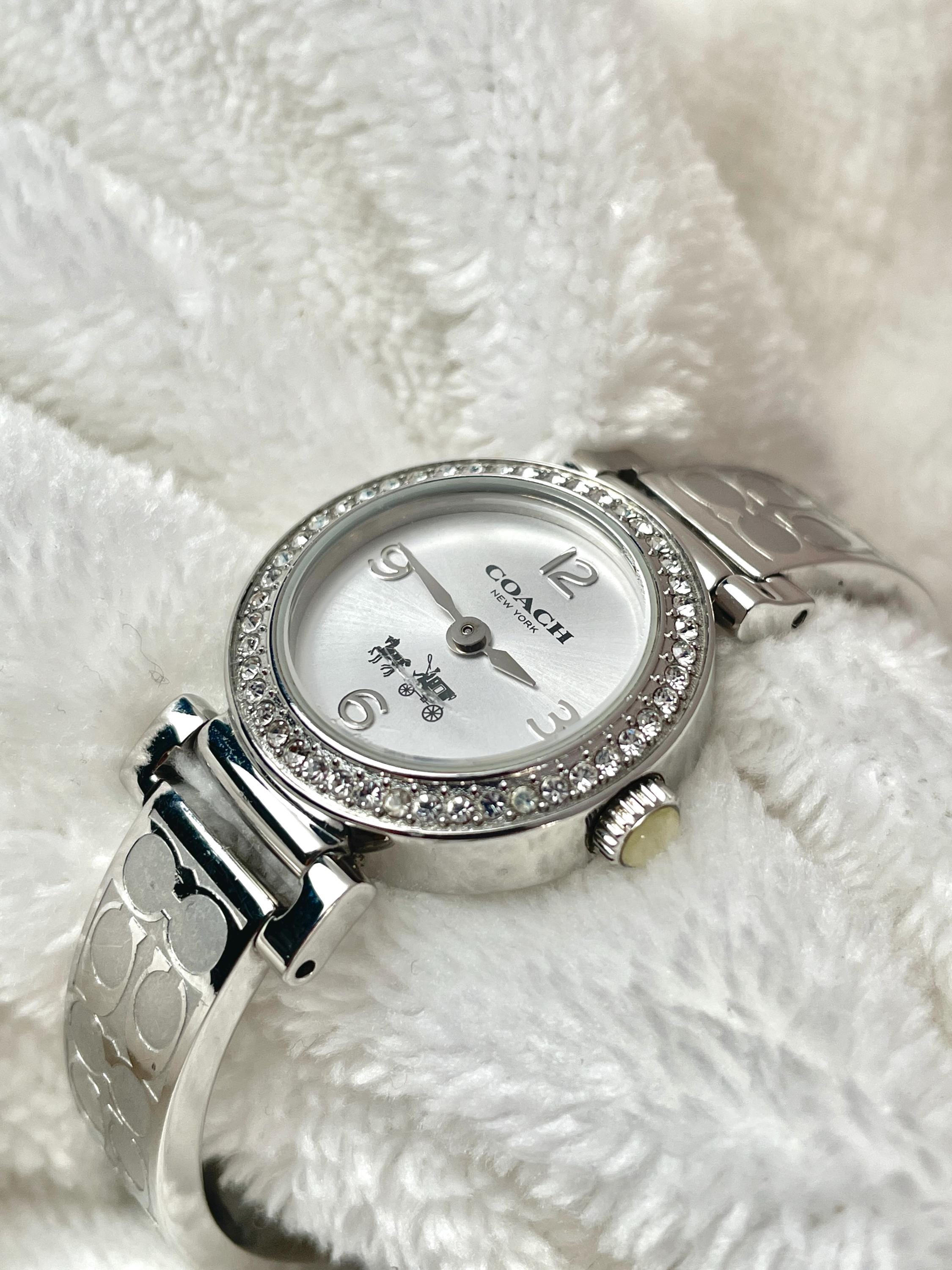 Coach Semi Bangle Diamond Bezel