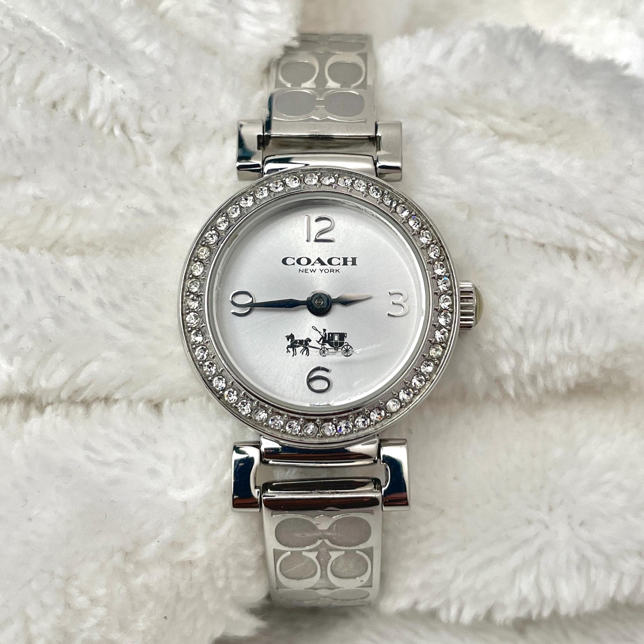 Coach Semi Bangle Diamond Bezel