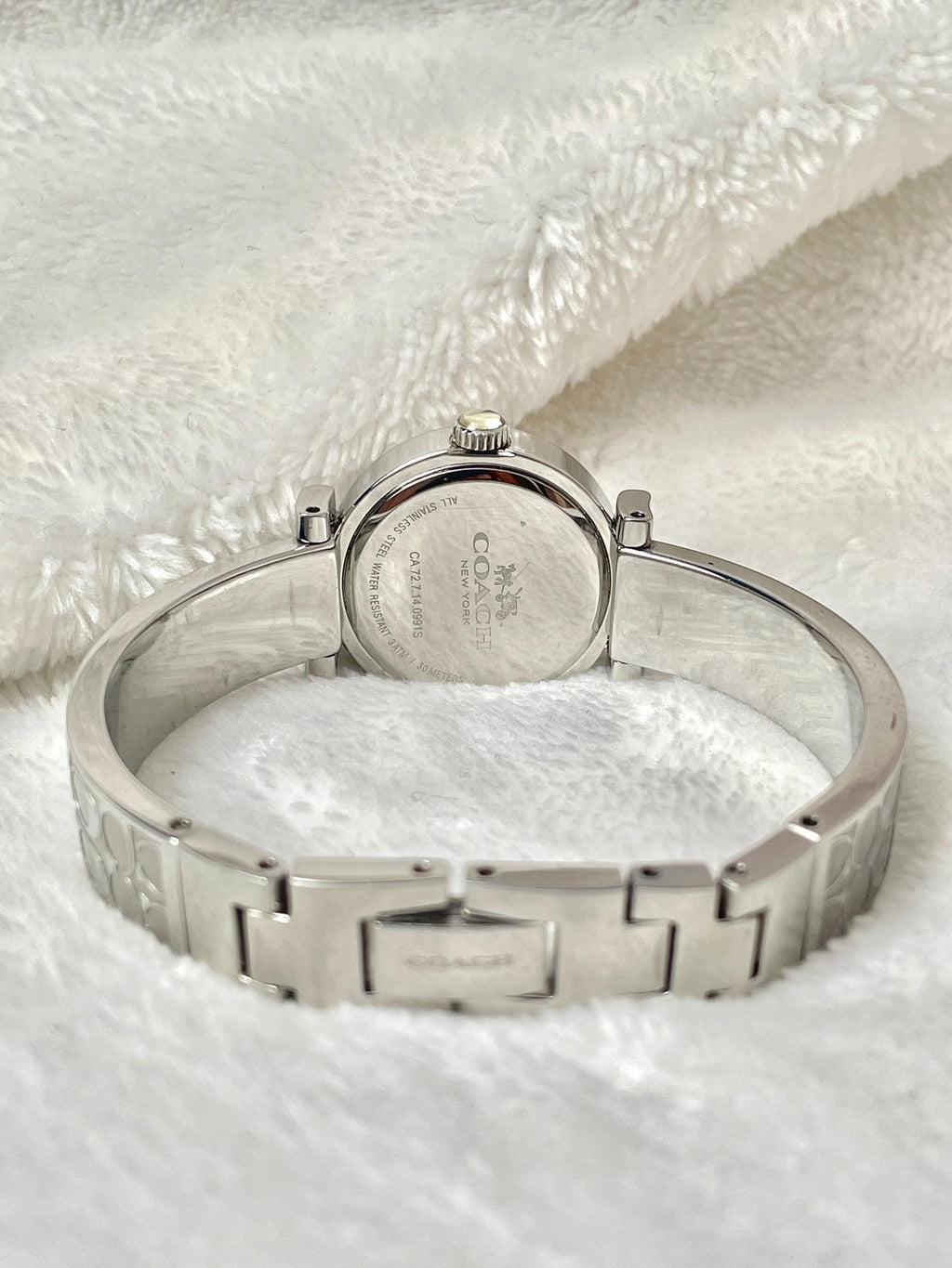 Coach Semi Bangle Diamond Bezel