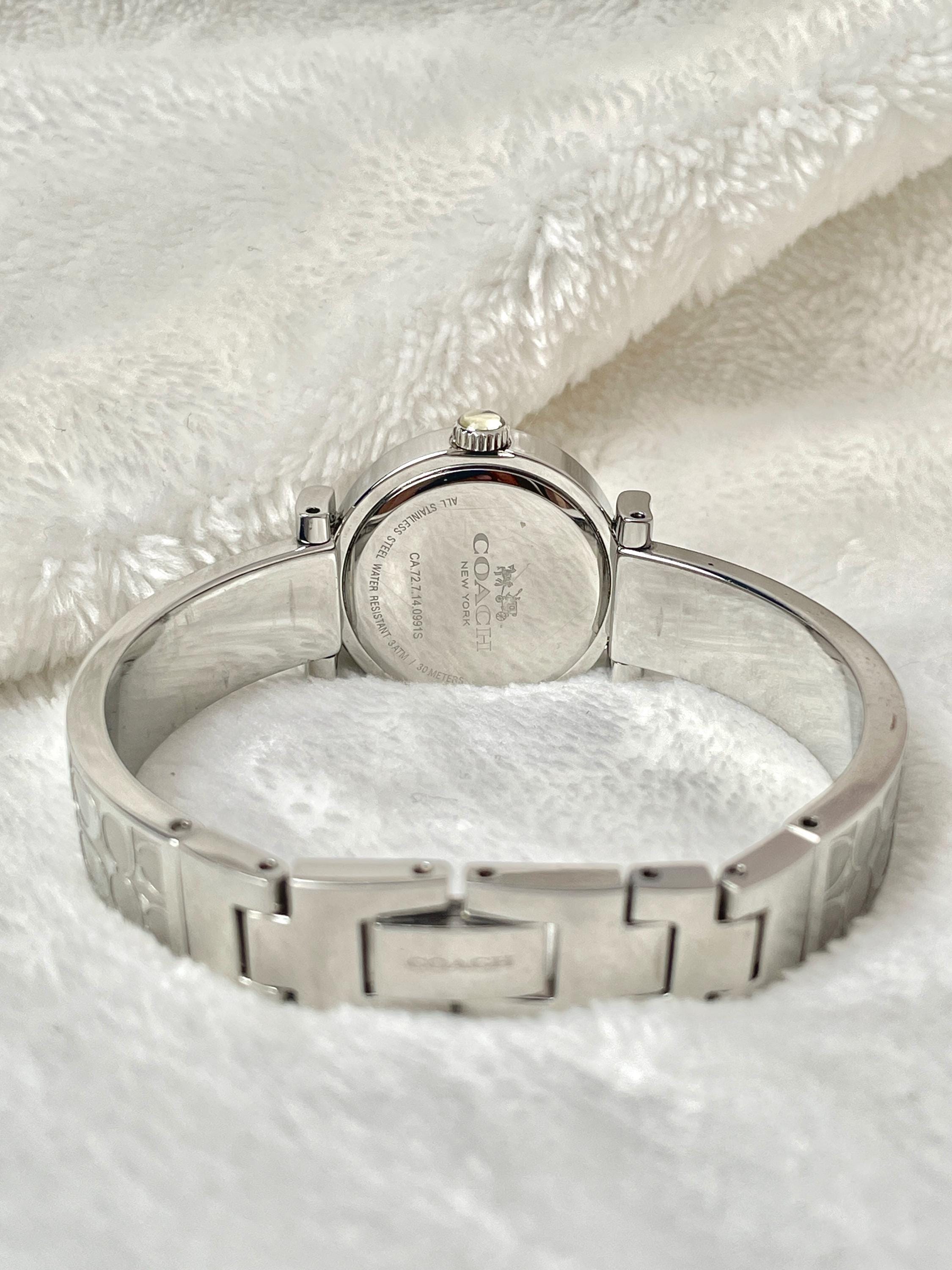Coach Semi Bangle Diamond Bezel