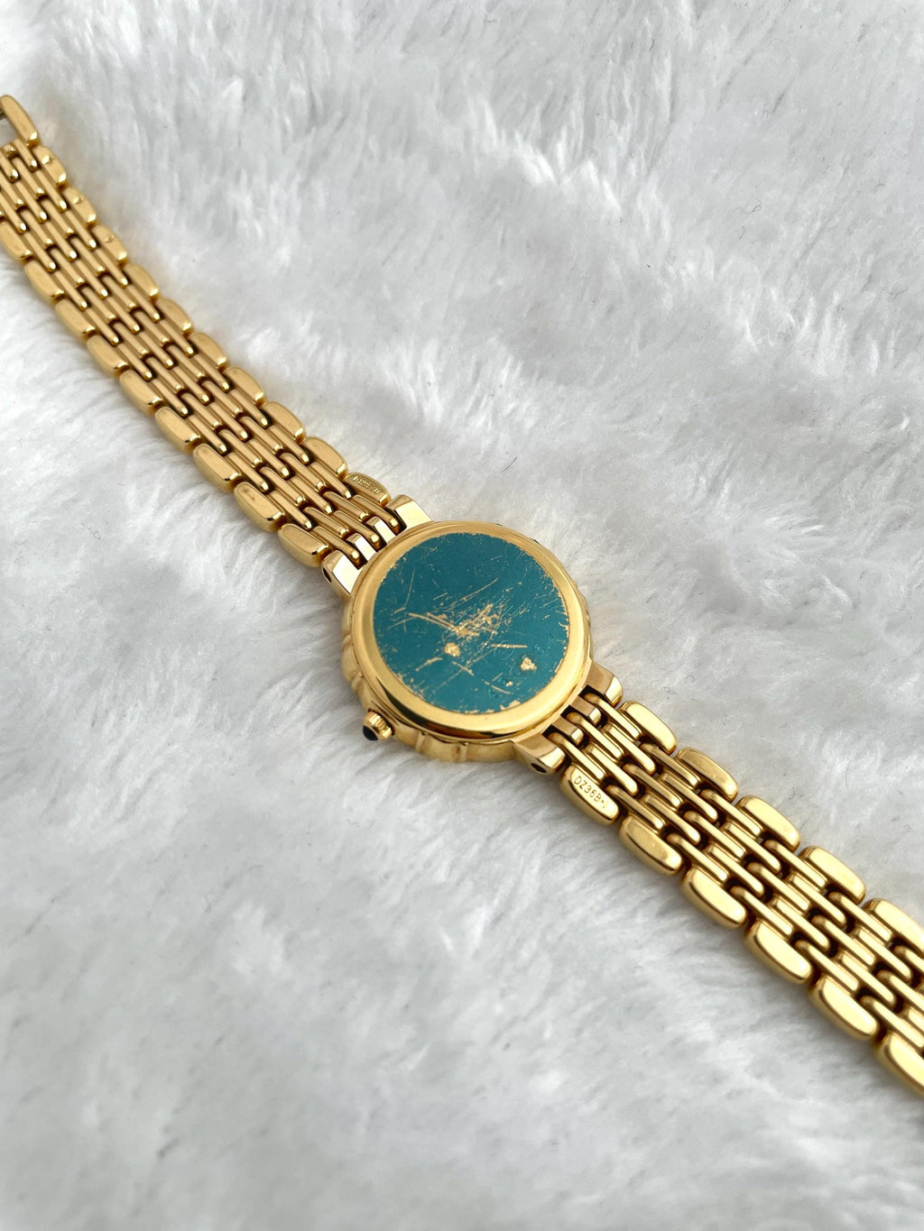 Vintage 90's Seiko Exceline 6 Diamond Dainty Gold Women Watch 4n20 0640