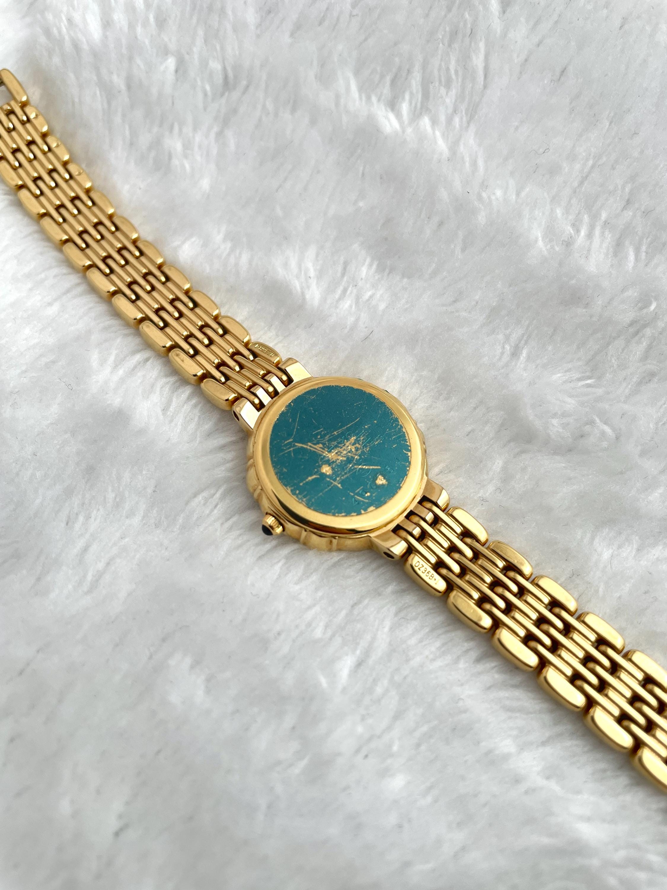 Vintage 90's Seiko Exceline 6 Diamond Dainty Gold Women Watch 4n20 0640