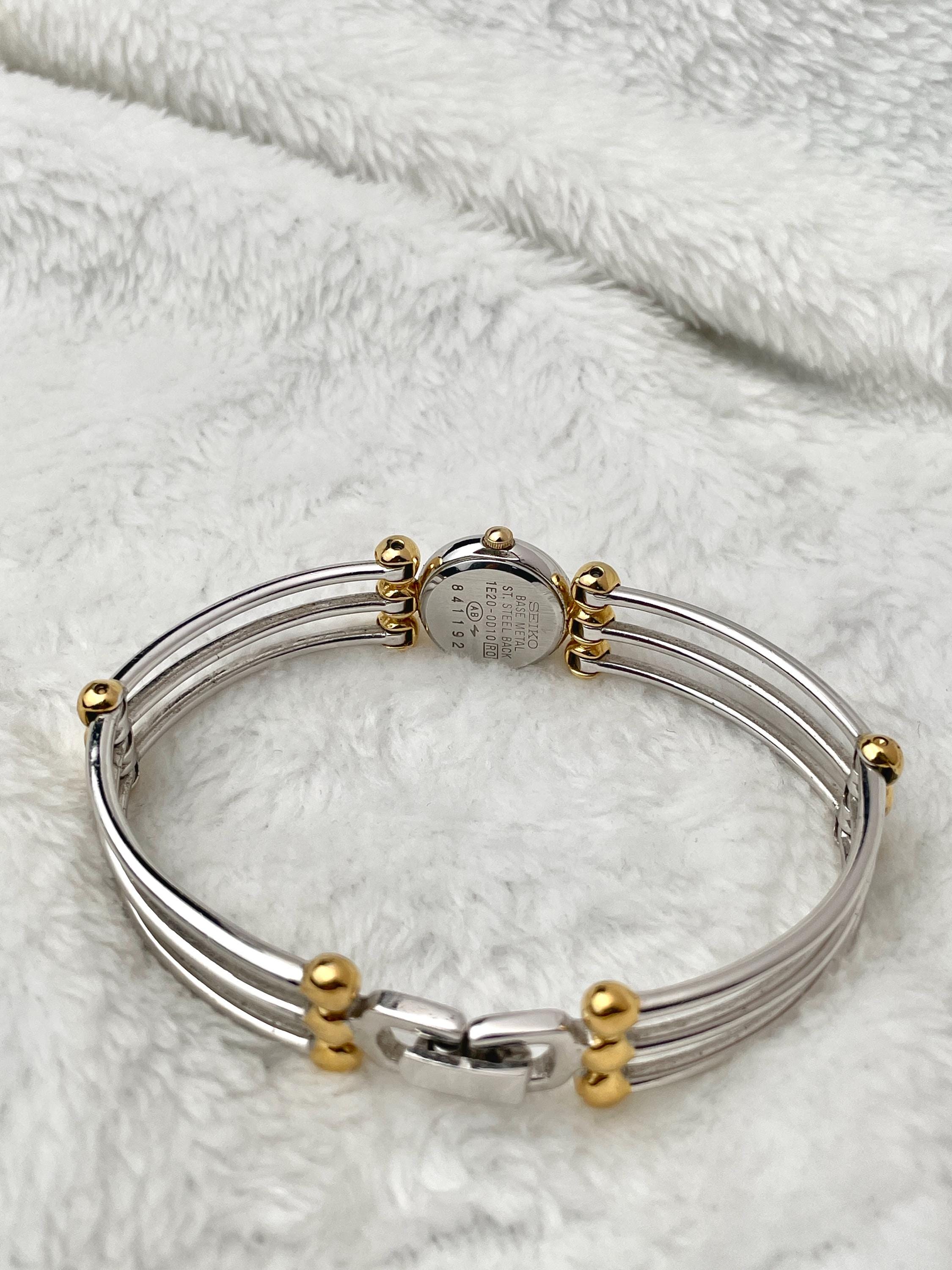 Seiko Two-tone Bangle Gemstone