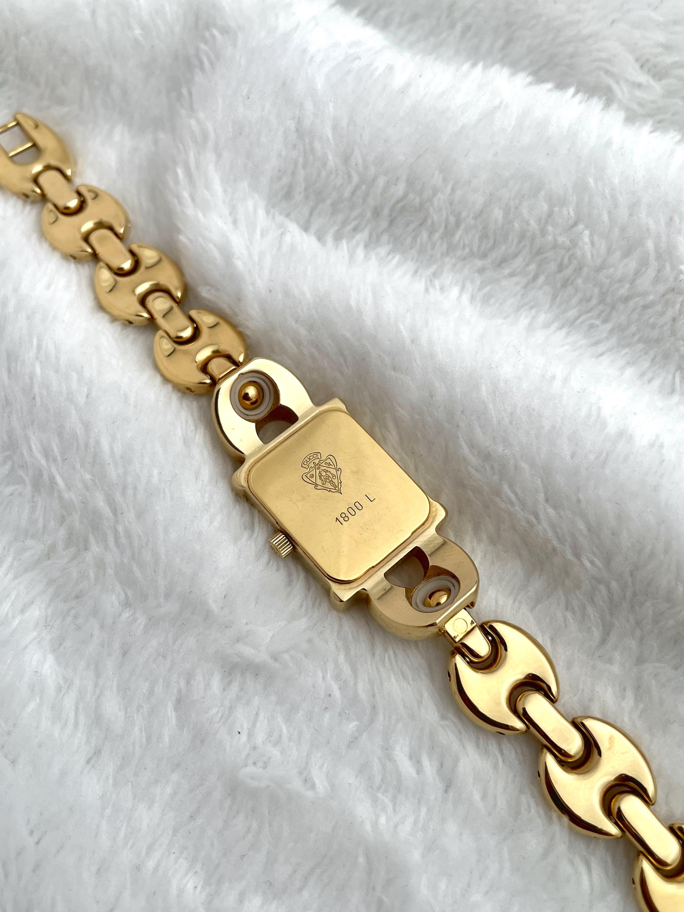Gucci 90s GP 1800L Gold Tone