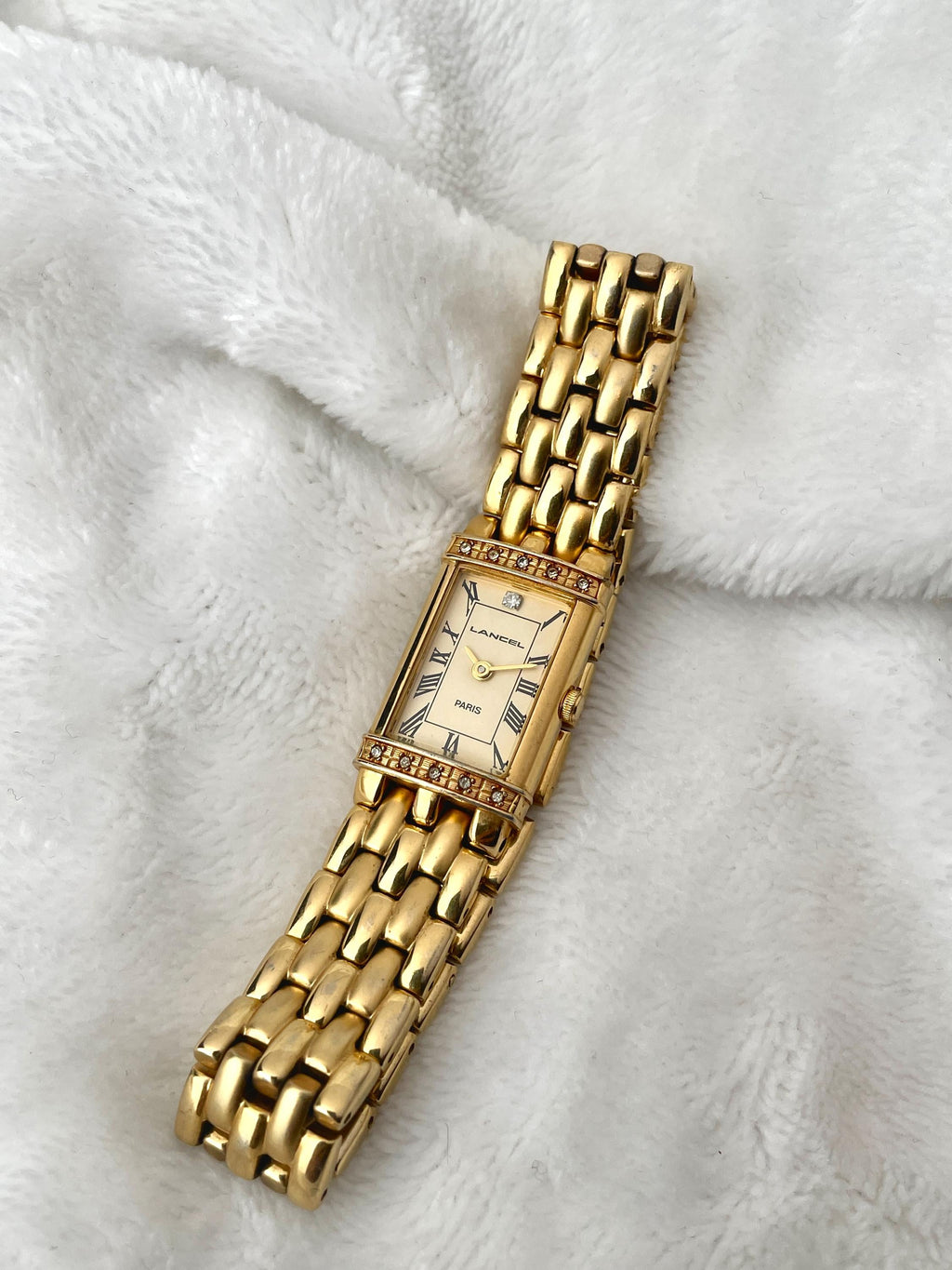 Lancel Tank Paris Gold with Diamond